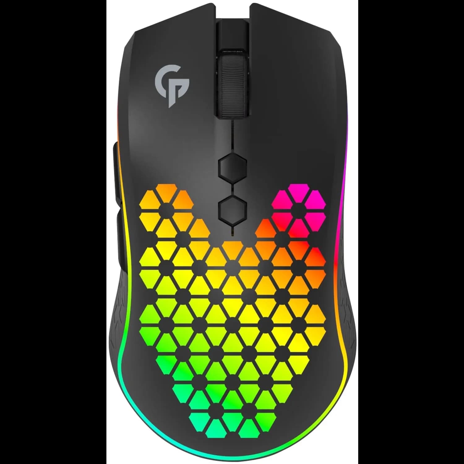 Porodo Gaming Mouse - Wireless RGB 10000 DPI, Black 1 Porodo Gaming Mouse - Wireless RGB 10000 DPI, Black 1