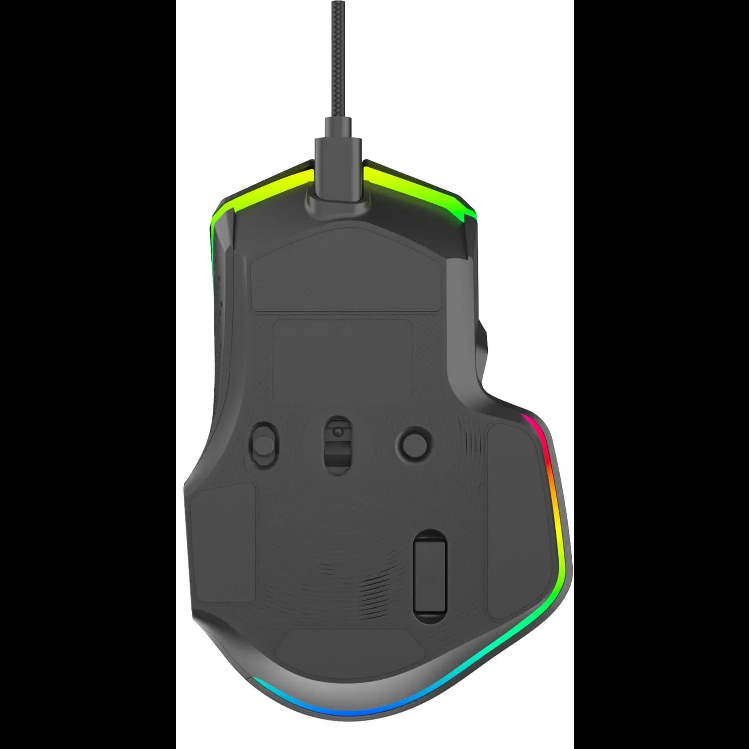 Porodo Gaming Mouse - 9D, 12800 DPI, RGB, Black 4
