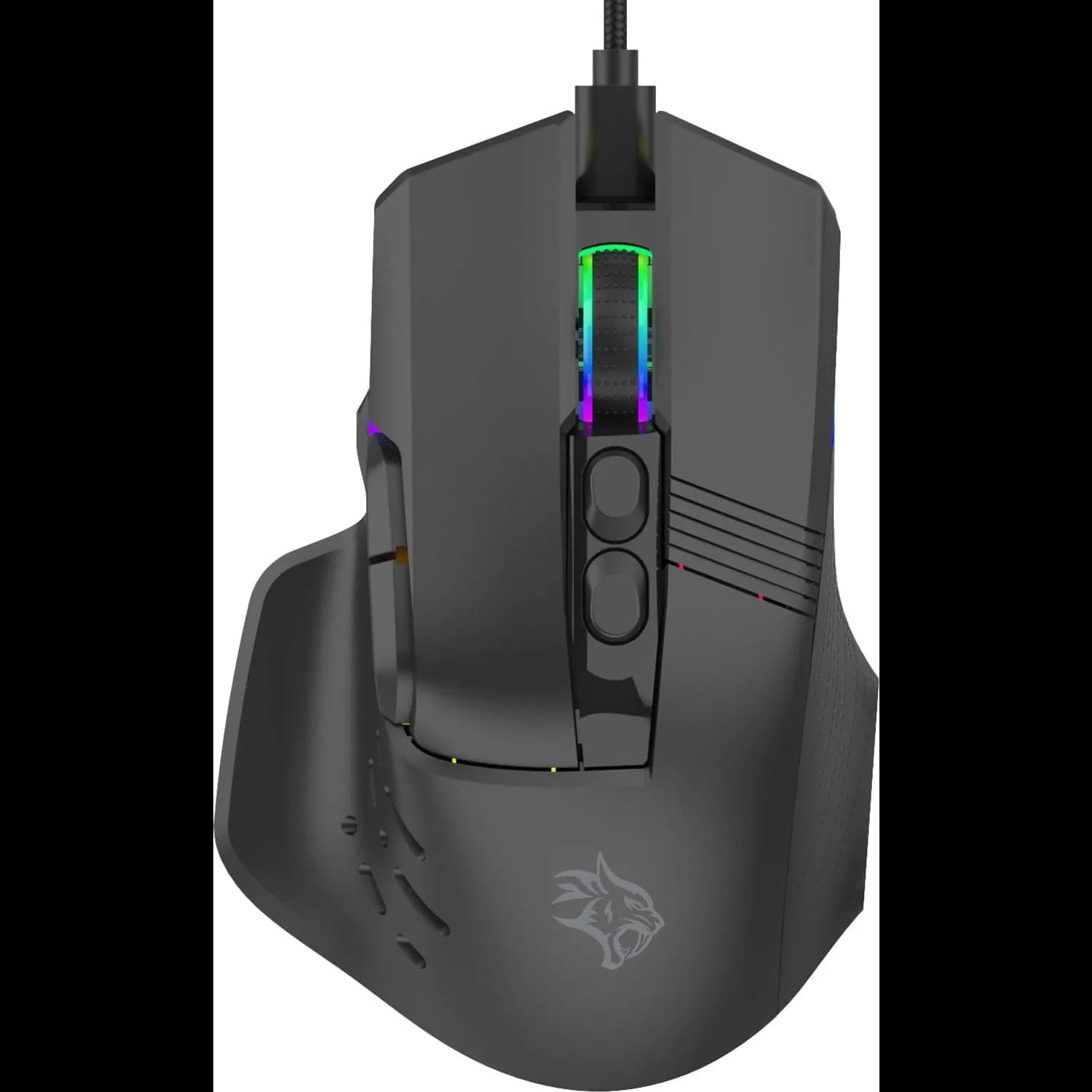 Porodo Gaming Mouse - 9D, 12800 DPI, RGB, Black 1 Porodo Gaming Mouse - 9D, 12800 DPI, RGB, Black 1