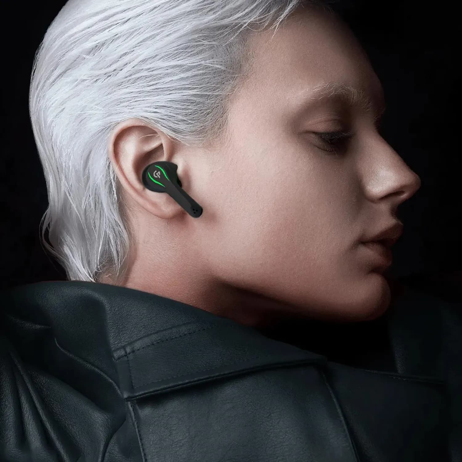 Porodo True Wireless Gaming Earbuds - IPX5 Water Resistant, Silver 2