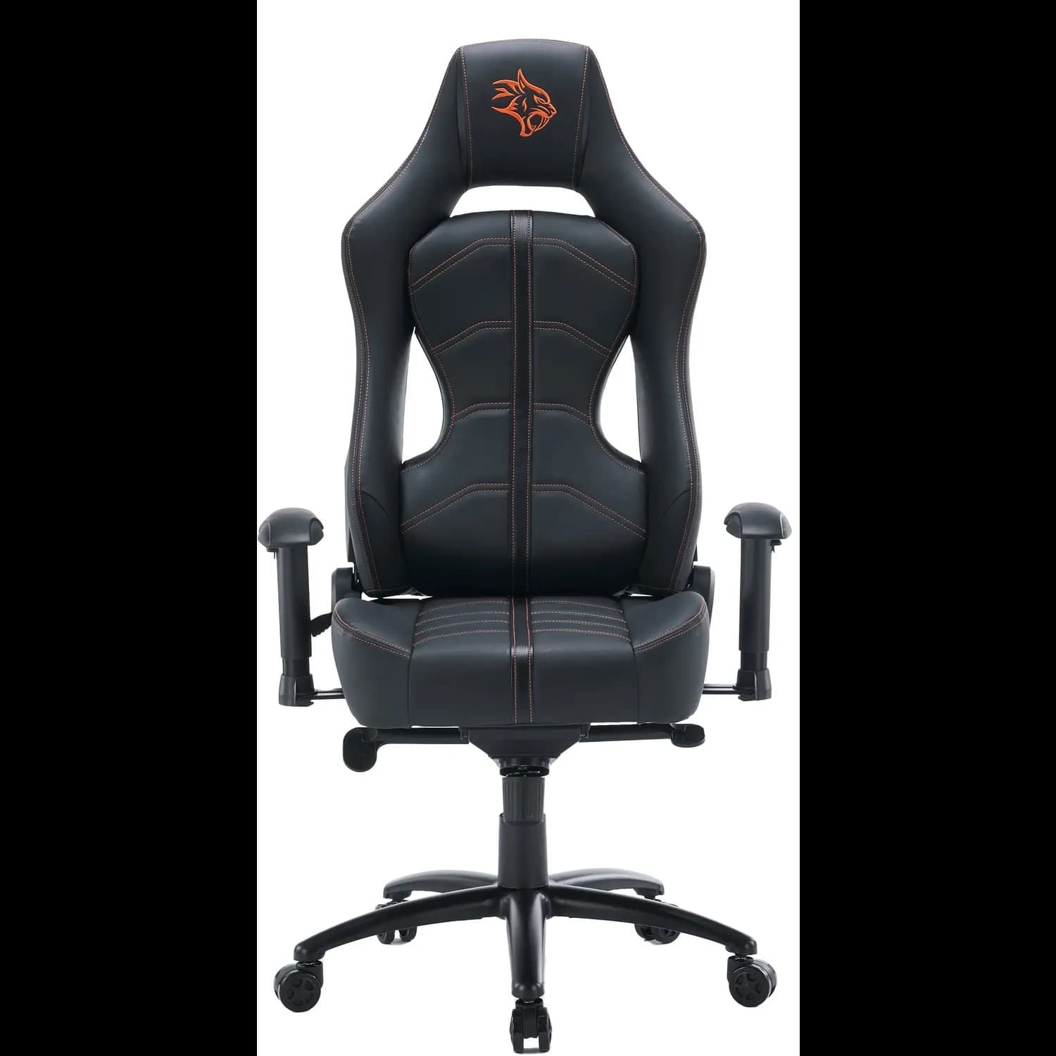 Porodo Gaming Chair Predator Pro - Molded Backrest, Orange/Black 3
