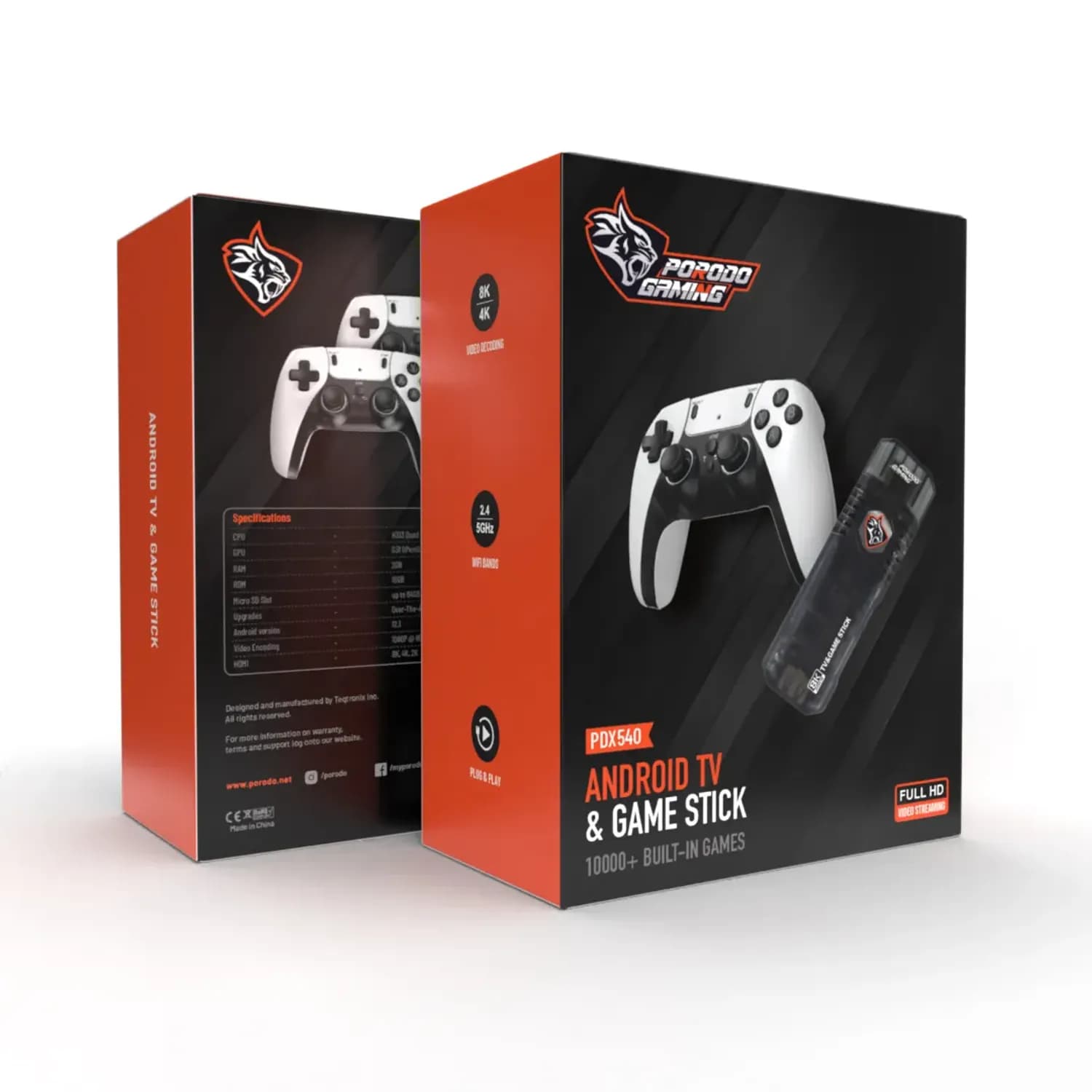 Porodo Android TV Stick & Gaming Controller - Black 5