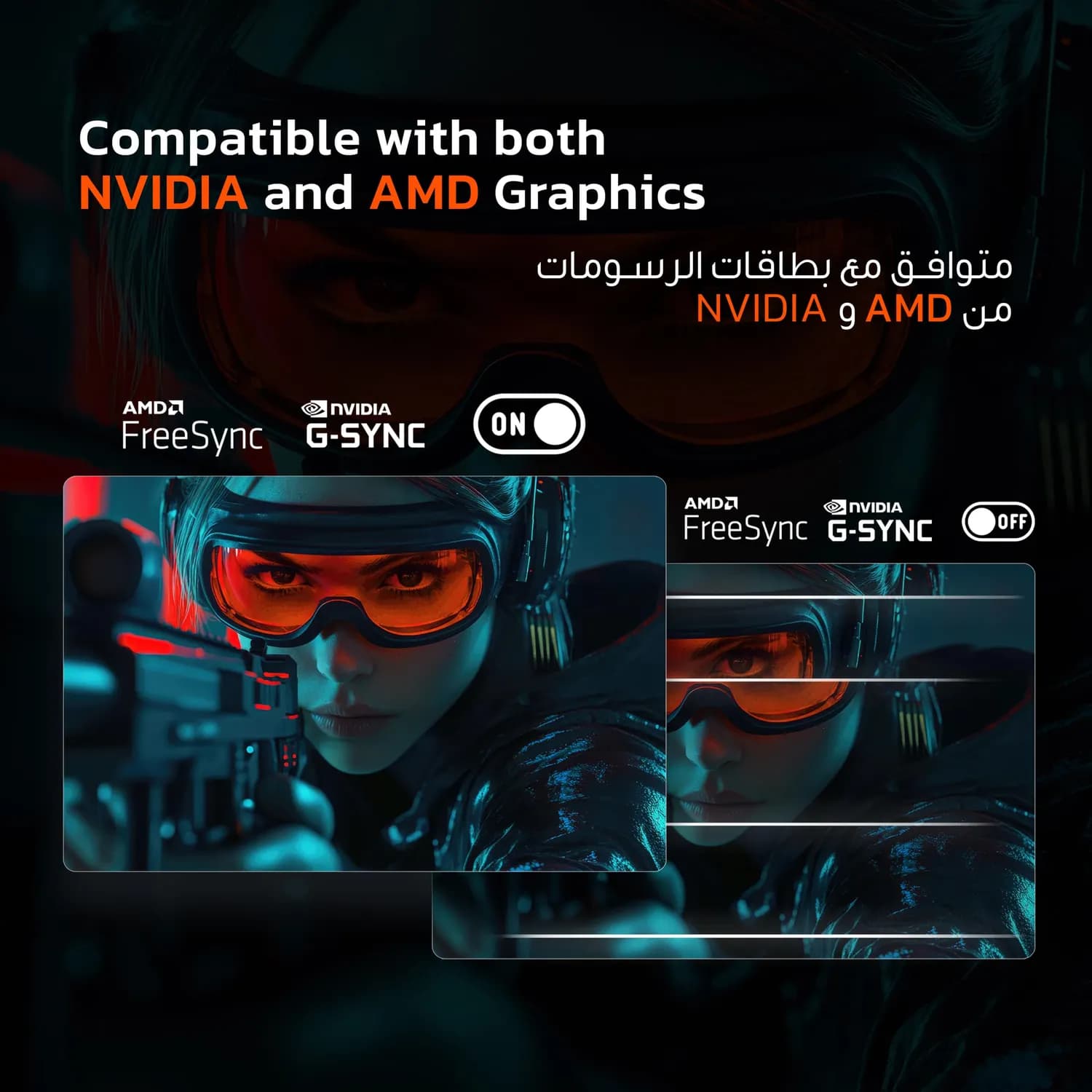 Porodo Gaming Monitor - 27-inch Curved 280Hz FHD, RGB 4