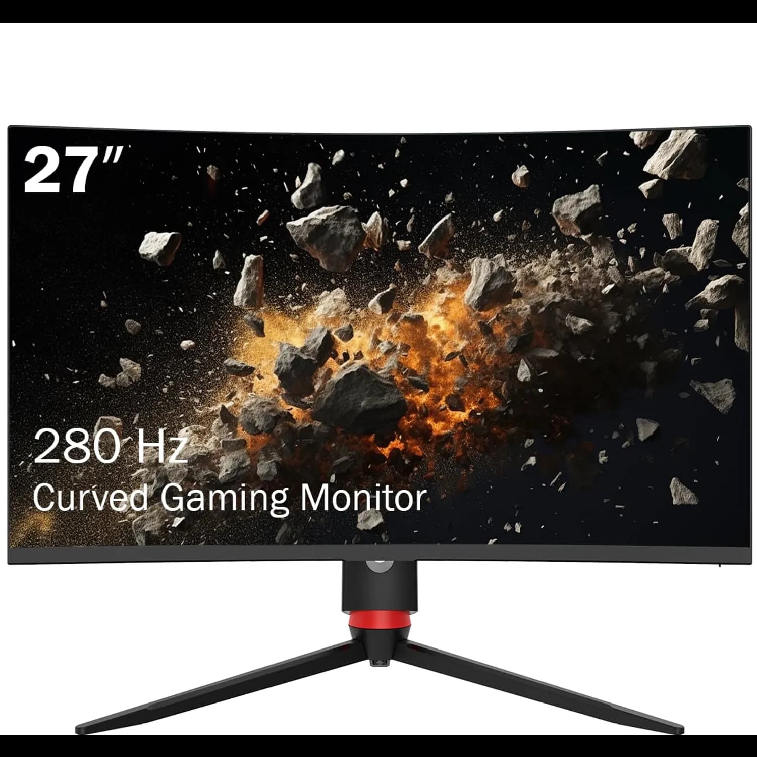 Porodo Gaming Monitor - 27-inch Curved 280Hz FHD, RGB 1