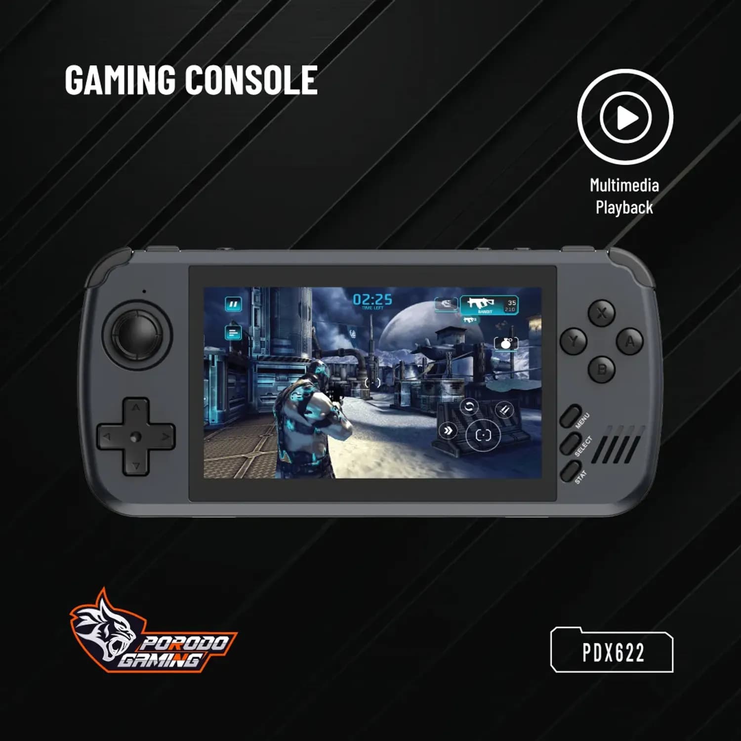 Porodo Gaming Console - 5000+ Games, Black 3