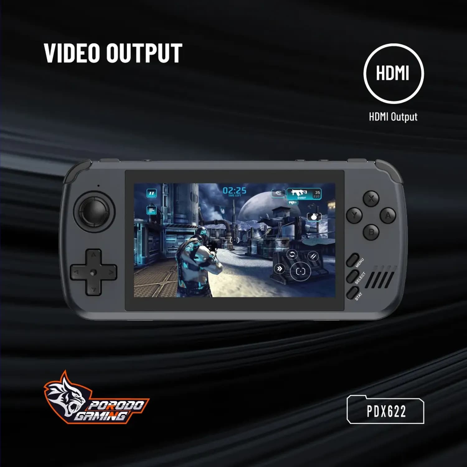 Porodo Gaming Console - 5000+ Games, Black 4
