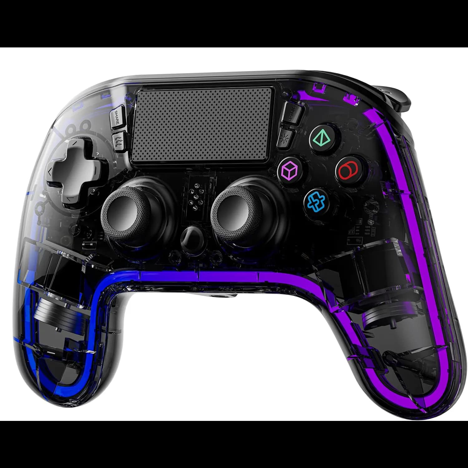 Porodo Gaming Controller - 900mAh, RGB Lights, Black 1