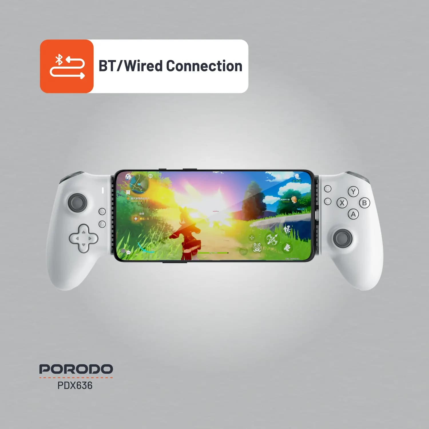 Porodo Game Controller - Multi-Platform, White 3