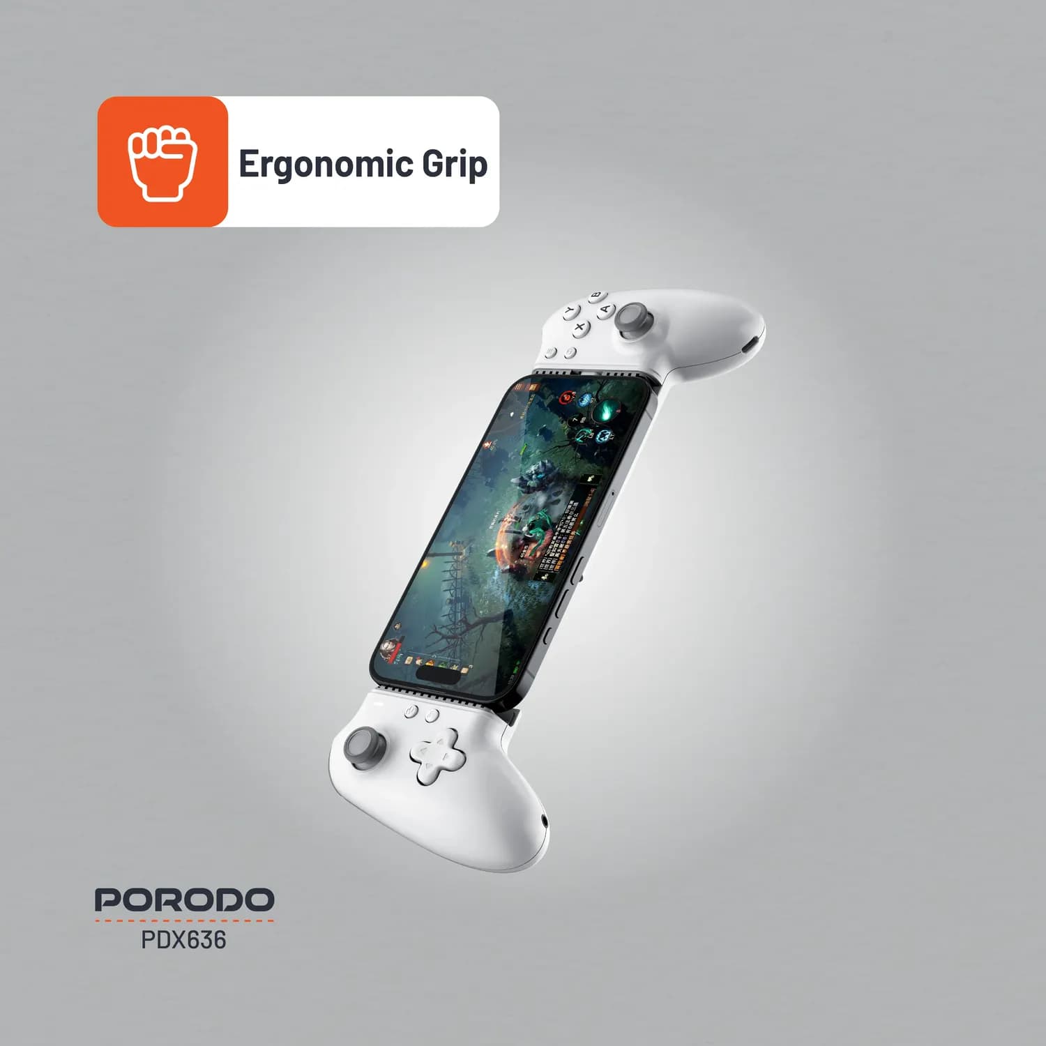 Porodo Game Controller - Multi-Platform, White 4