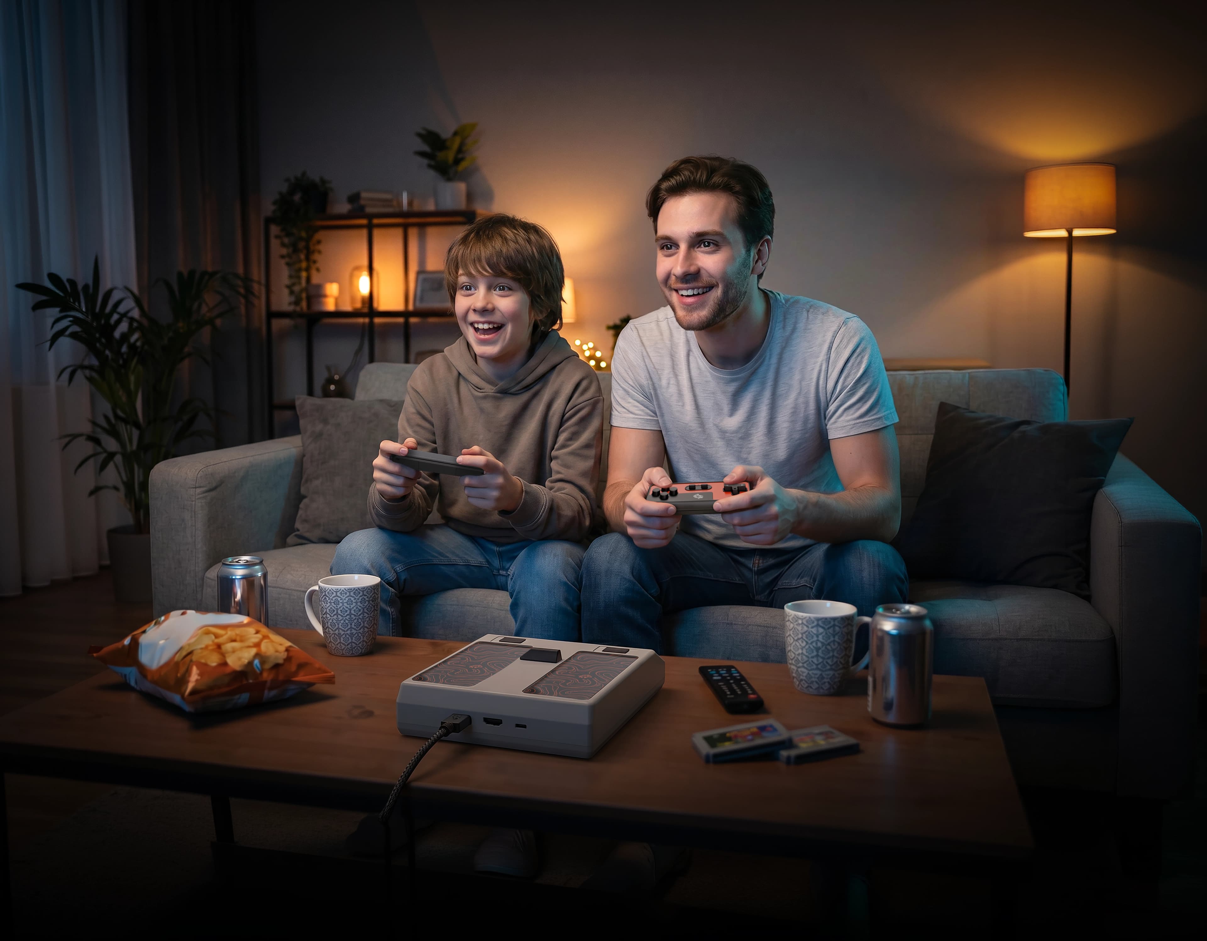 Porodo Gaming Console RUNEBOX PDXRS101WH - Dual-Hand, White 2