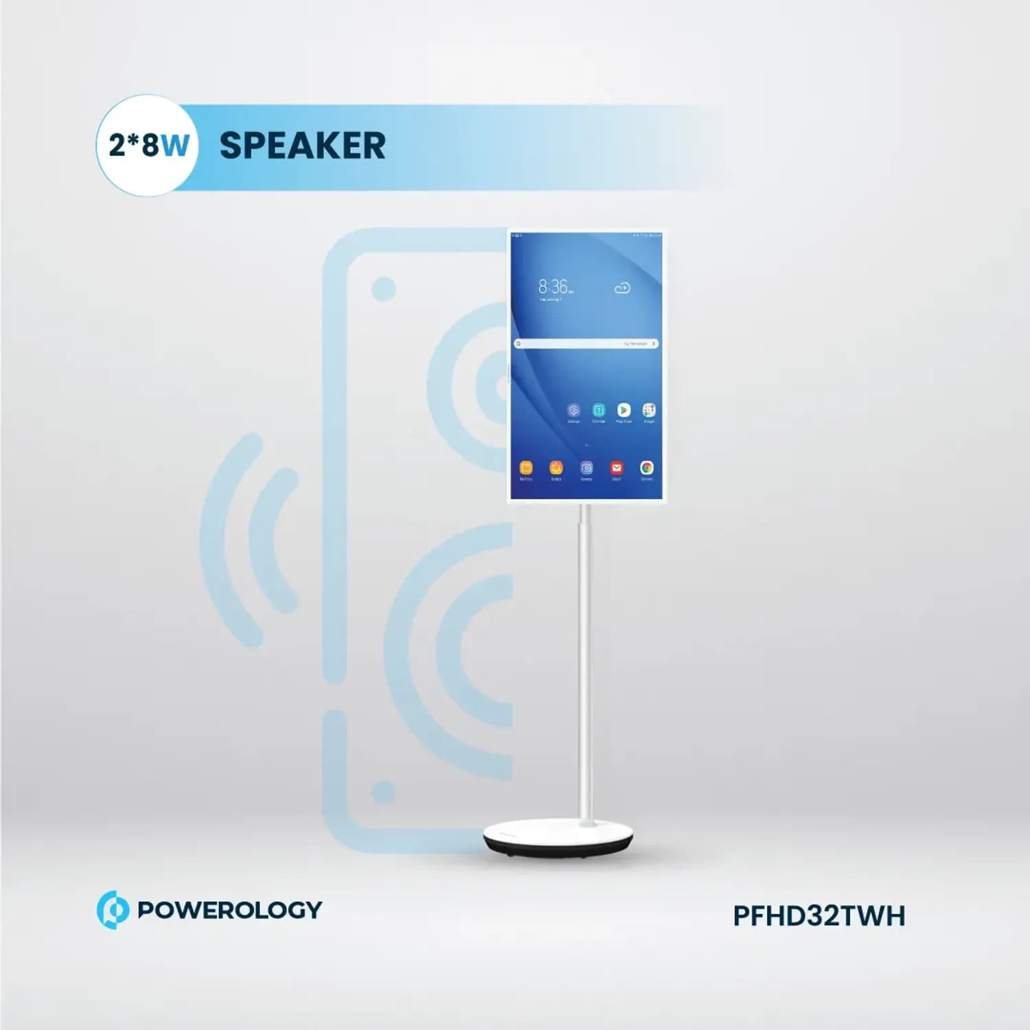 Powerology Smart Screen - 32", 4GB+128GB, White 5