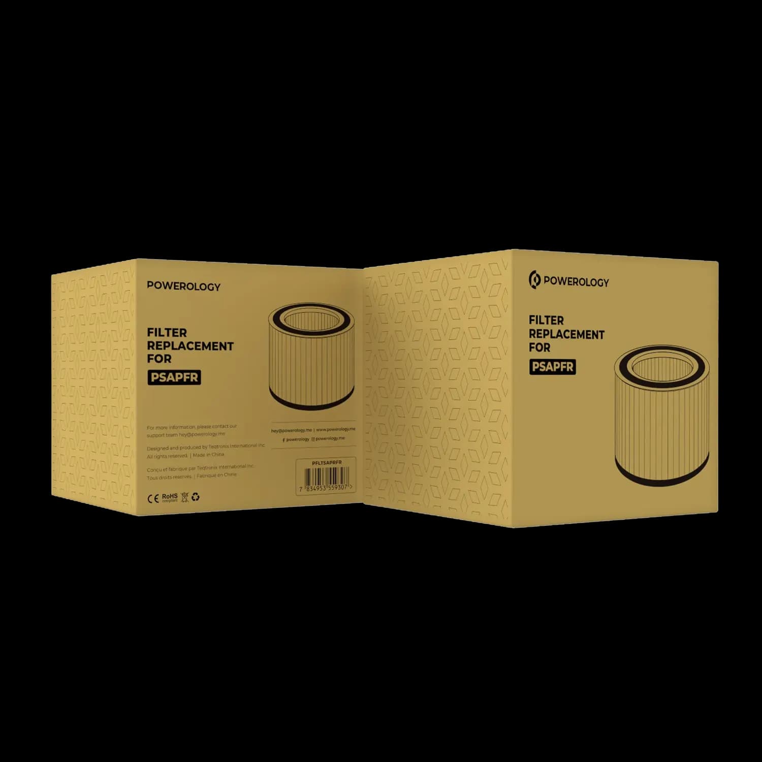 Powerology Replacement Filter PSAPFR - White Powerology Replacement Filter PSAPFR - White