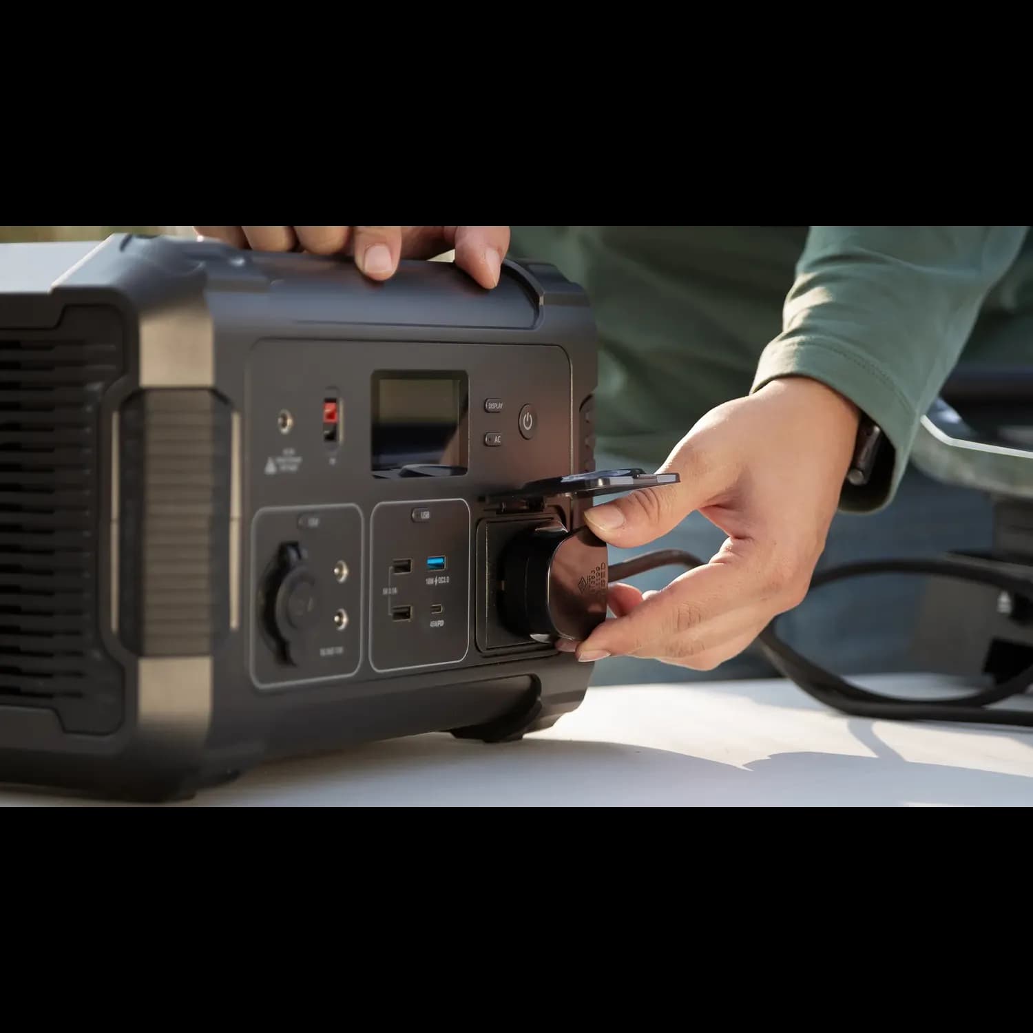 Powerology Portable Power Generator - 500W Pure Sine Wave, Black 5