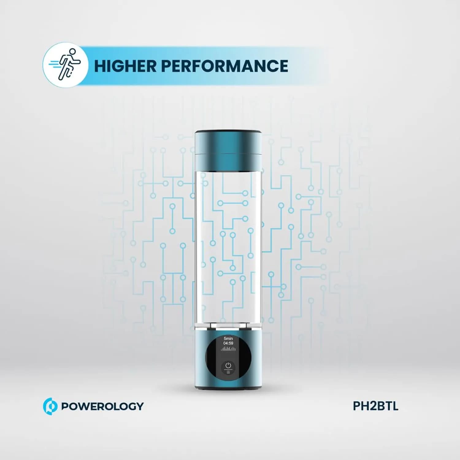 Powerology Hydrogen-Rich Water Generator - OLED Display, 280ml 5