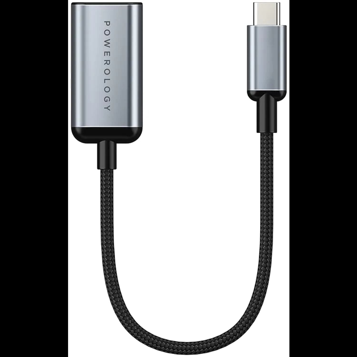 Powerology Type-C to HDMI Cable - 4K 60Hz, 60W PD, Braided 2