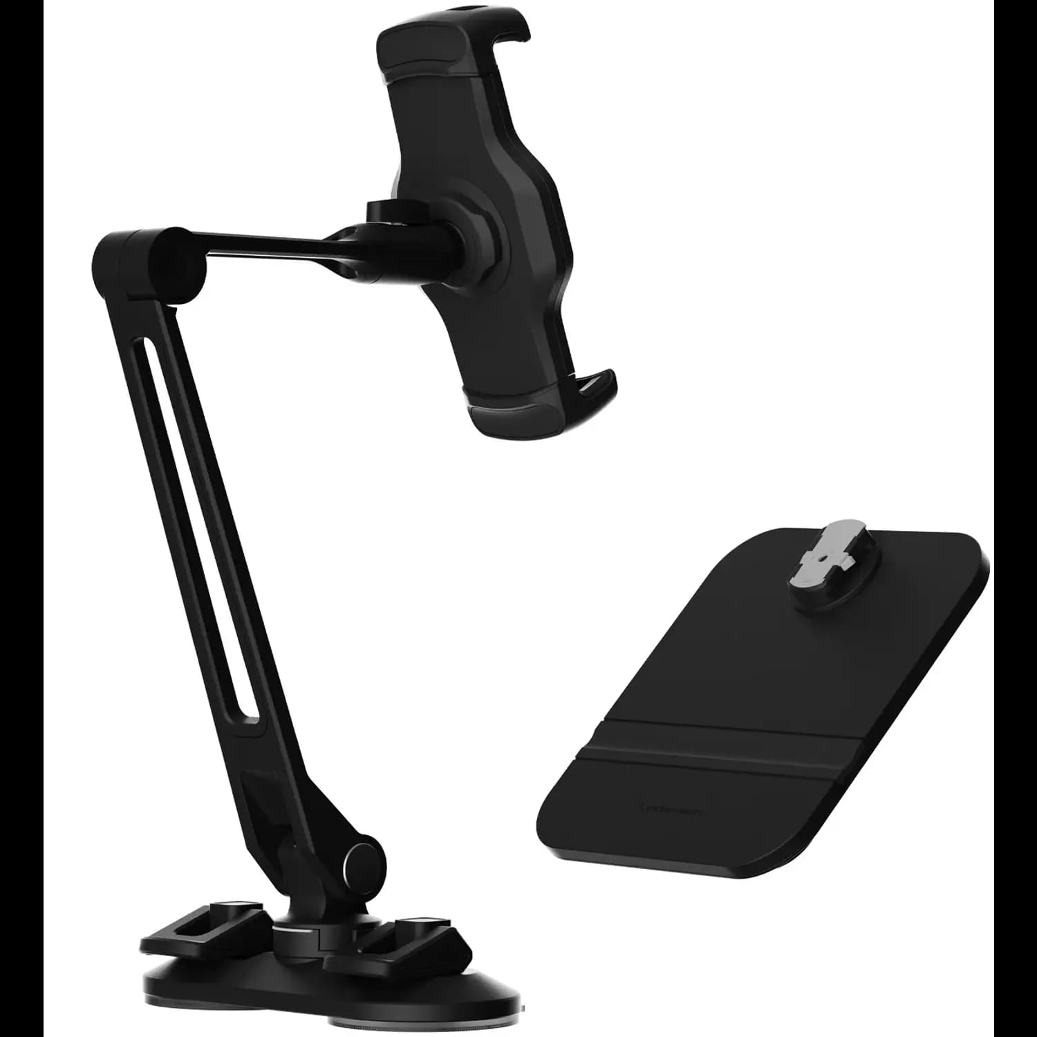 Powerology Phone & Tablet Holder - Quick-Release, Suction & Desk Base, Black 2