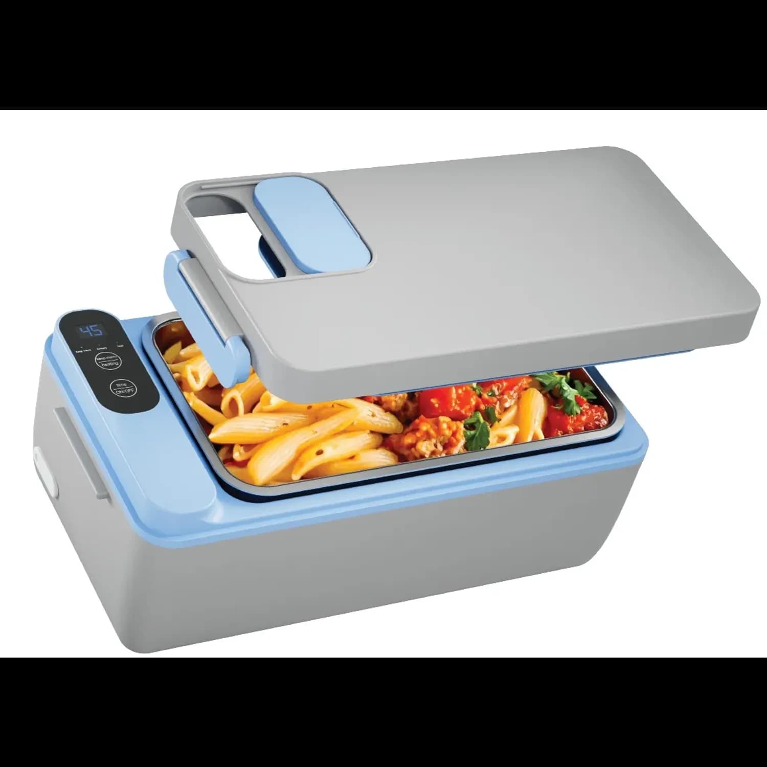 Powerology Heated Lunch Box Lumo - 1L, Gray Blue 1 Powerology Heated Lunch Box Lumo - 1L, Gray Blue 1