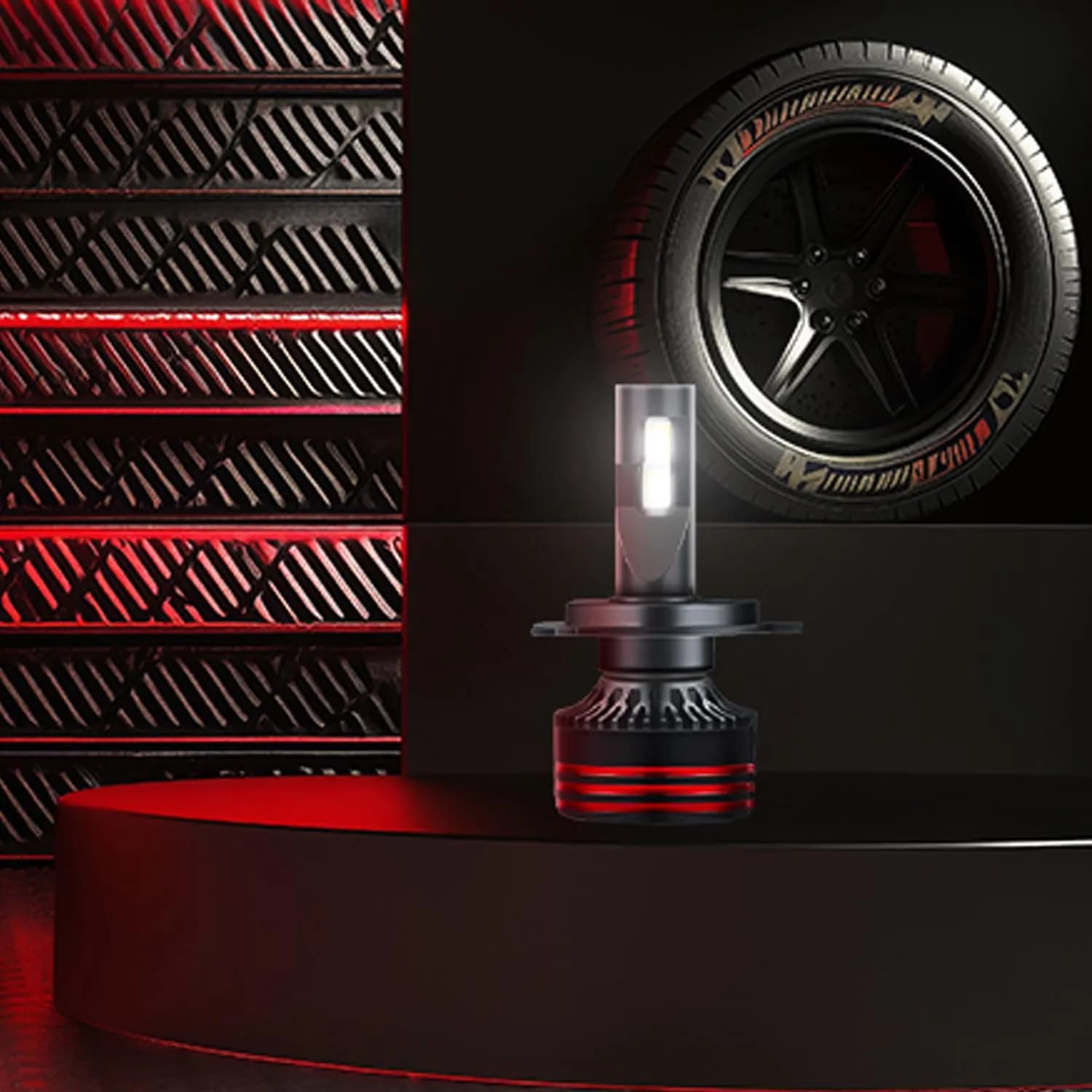Powerology LED Headlight Bulbs - 70W 6000LM 7000K, H4 2