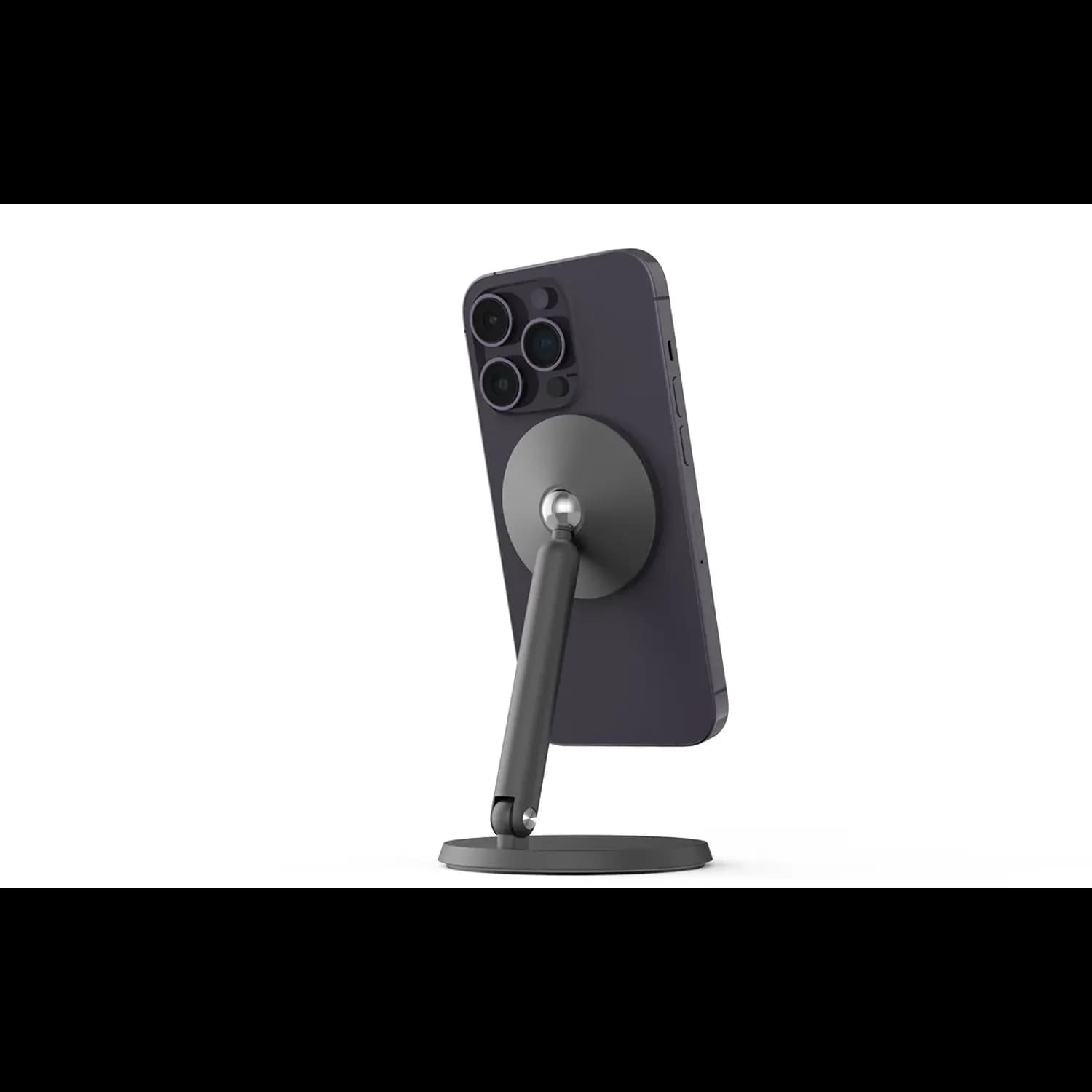 Powerology Phone Holder - Aluminum, MagSafe Compatible, Gray 2