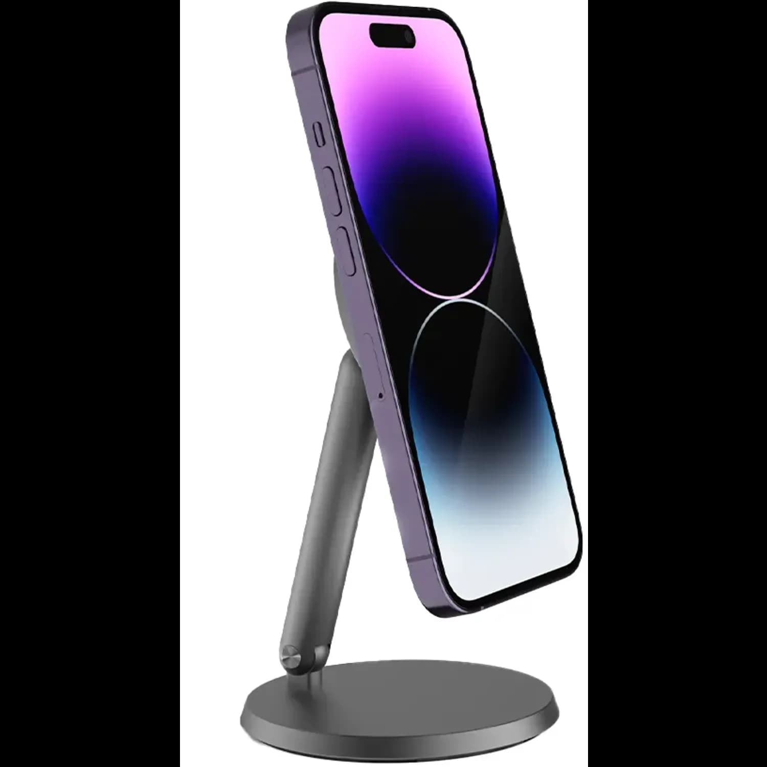 Powerology Phone Holder - Aluminum, MagSafe Compatible, Gray 4