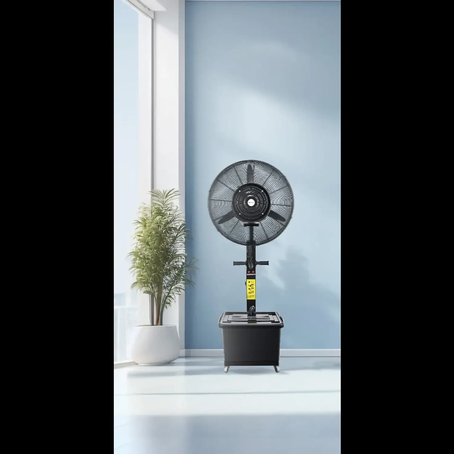 Powerology Industrial Fan - 26" Mist Spray & Humidifier, Black 6