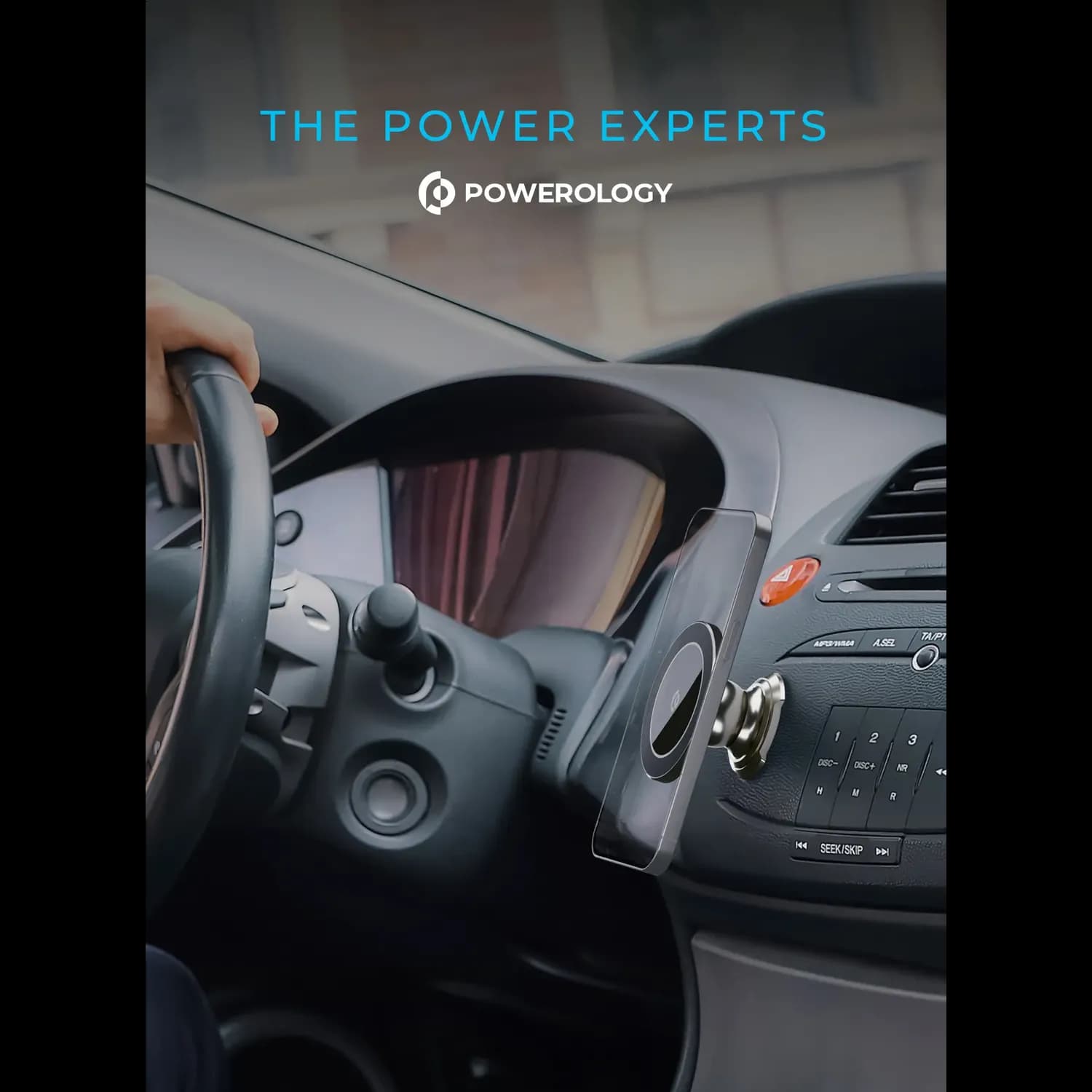 Powerology Car Mount - Magsafe Magnetic, Titanium 3