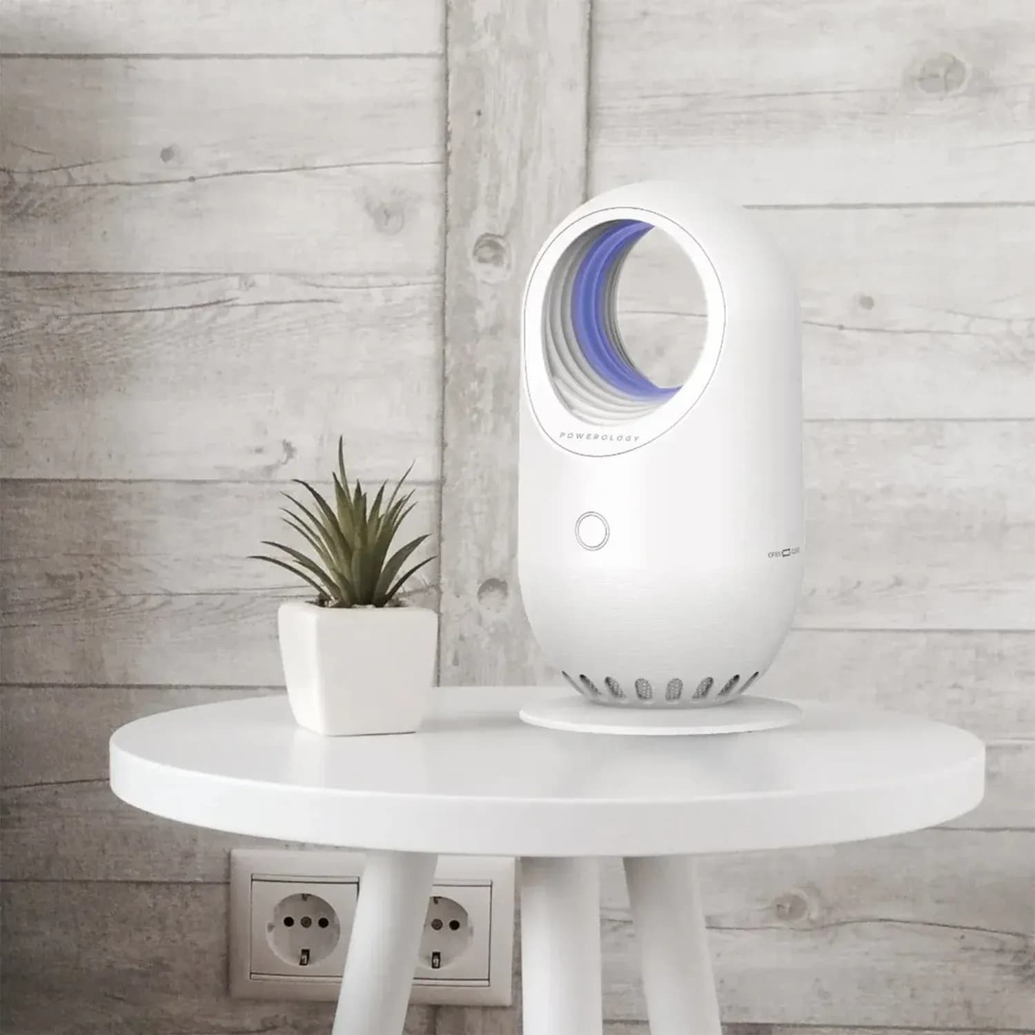 Powerology Portable Anti-Mosquito Lamp, UV Light Insect Trap - White 5