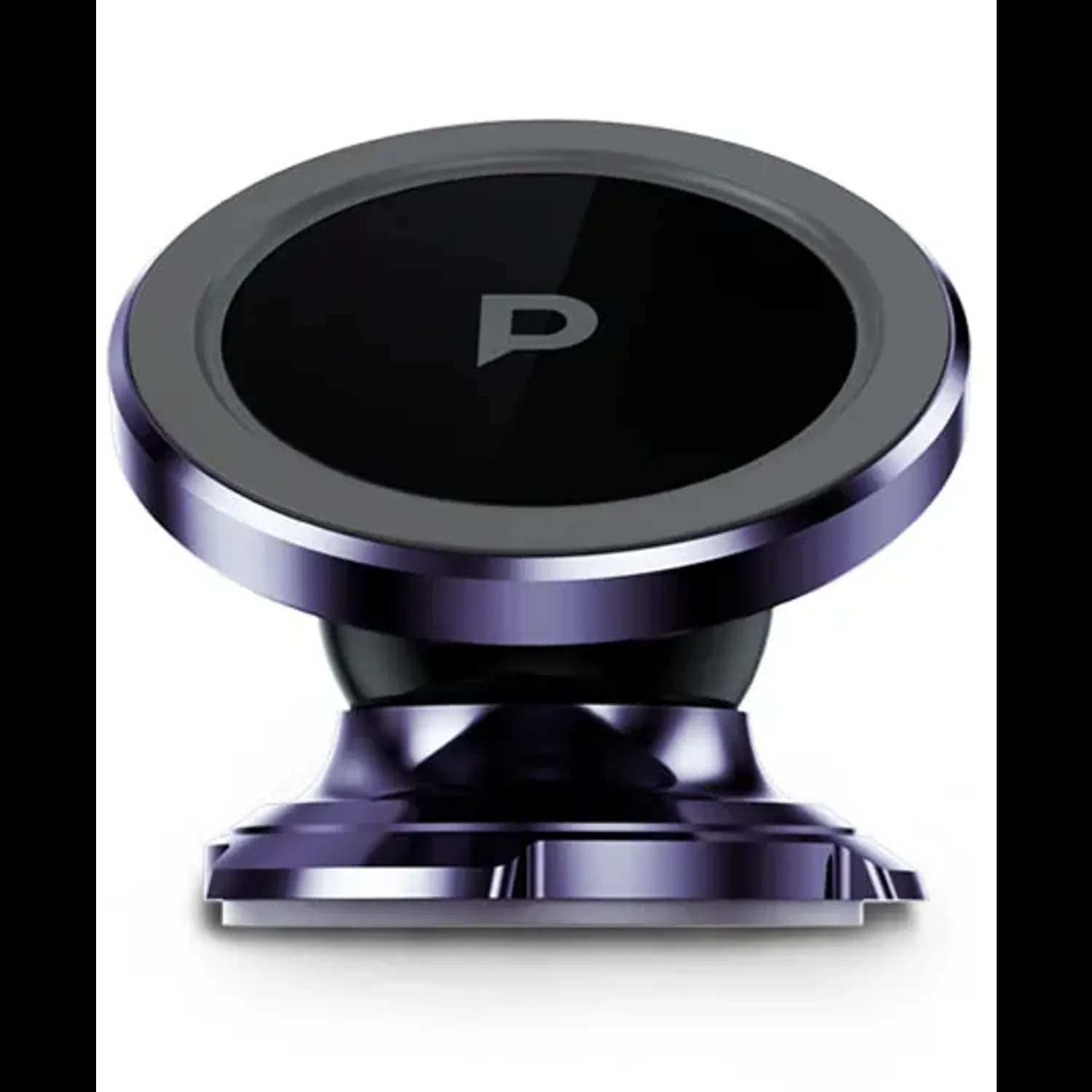 Powerology Magnetic Dash Mount - Heavy-Duty, Purple — Black 2