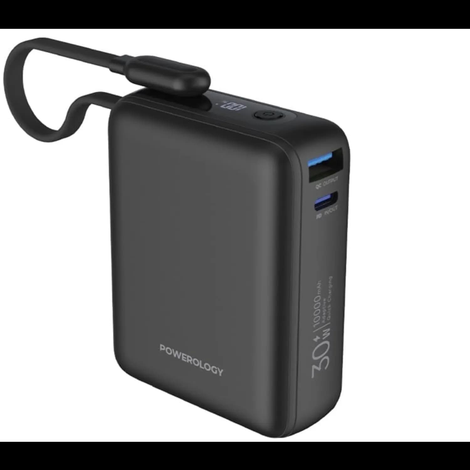 Powerology Power Bank Montreal - 10000mAh, 30W PD, Black 1