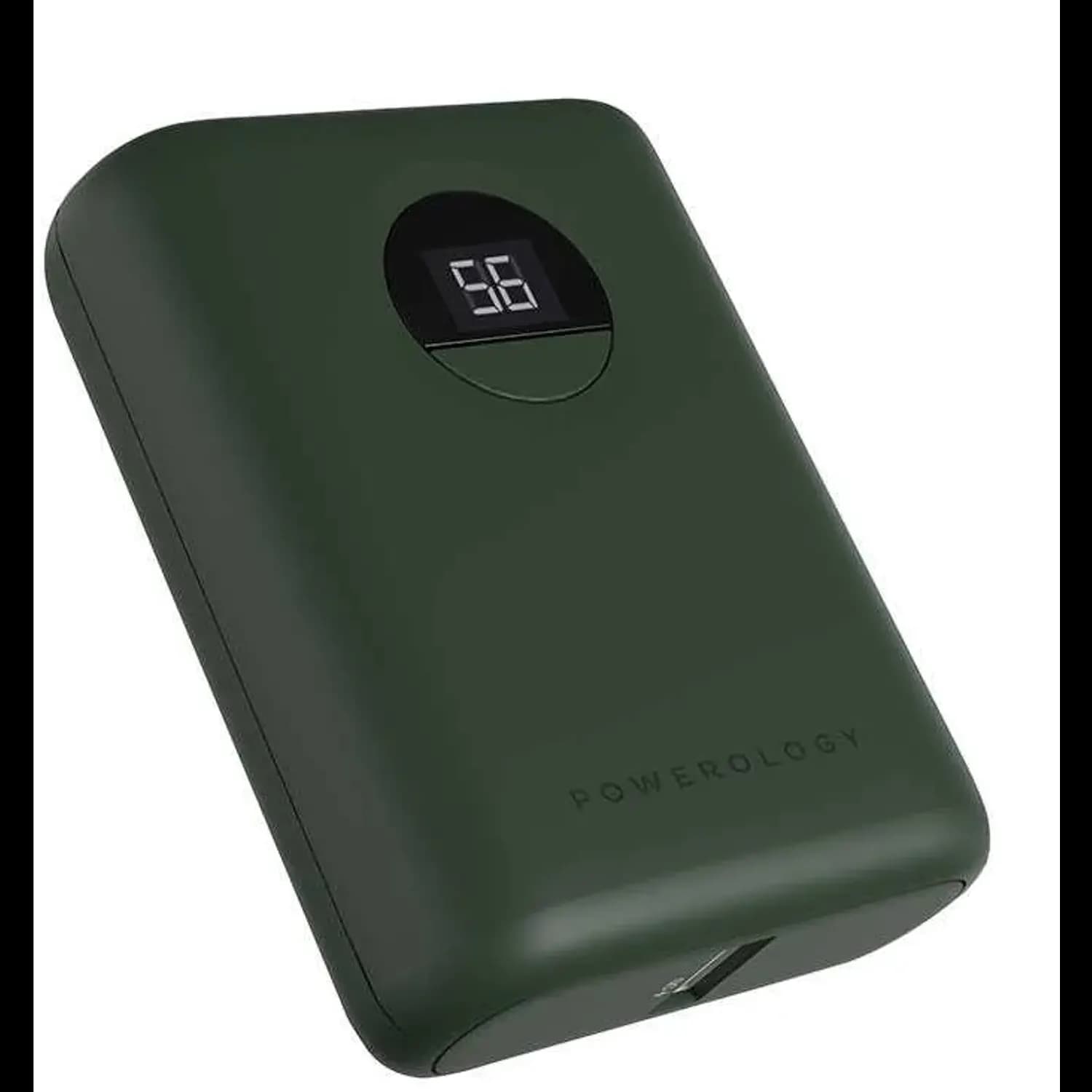 Powerology Power Bank 10000mAh - 20W PD & QC3.0, Green — Black 2