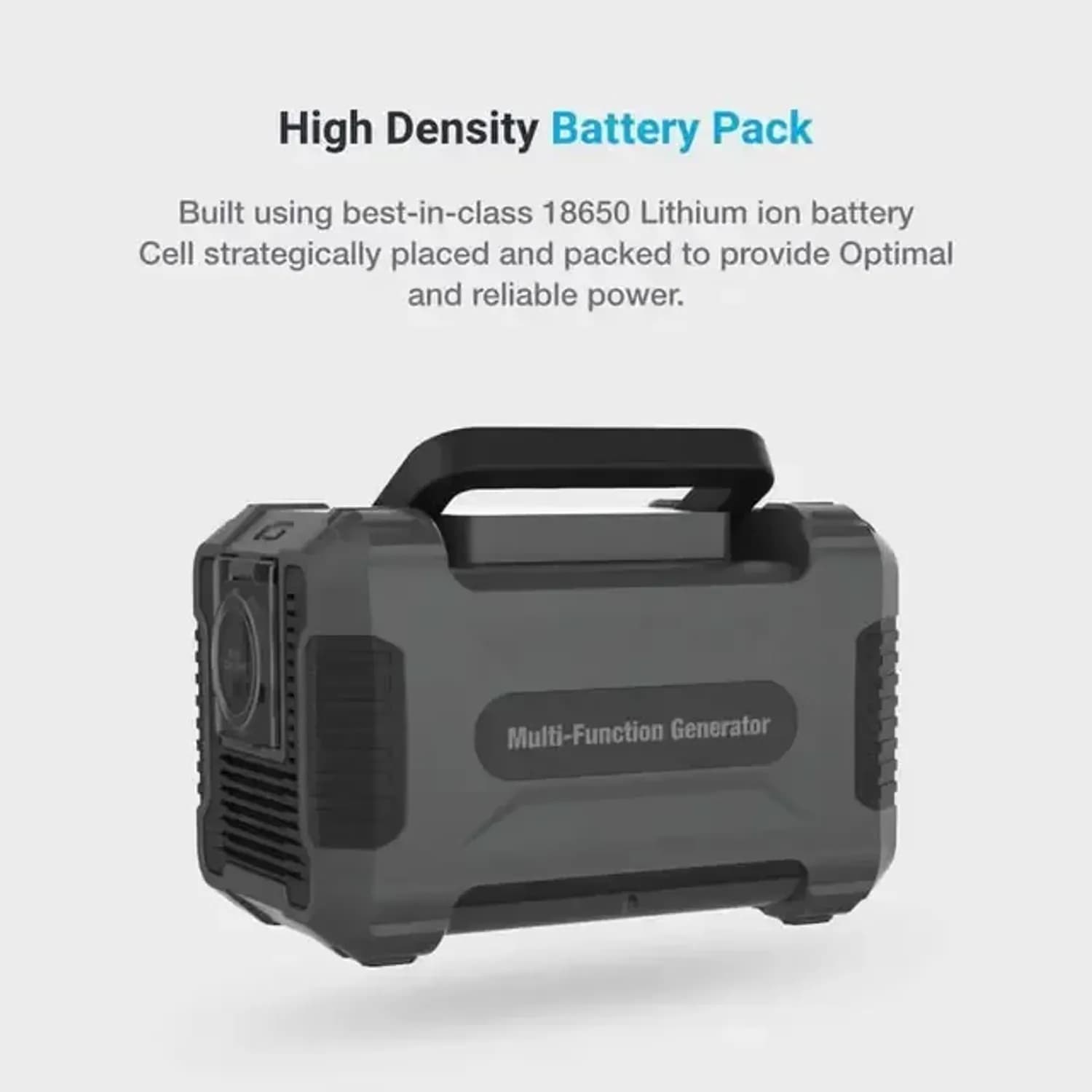 Powerology Portable Power Generator - 62500mAh 200W, Black 3