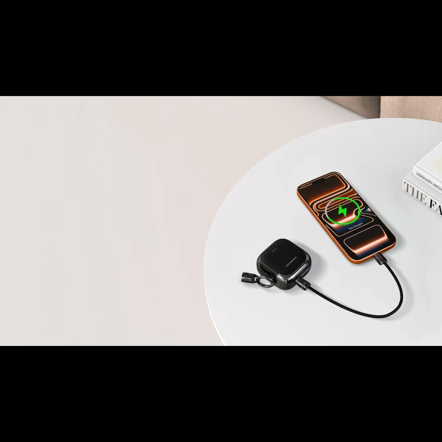 Powerology Power Bank - 10000mAh 22.5W Fast Charge, Black 2