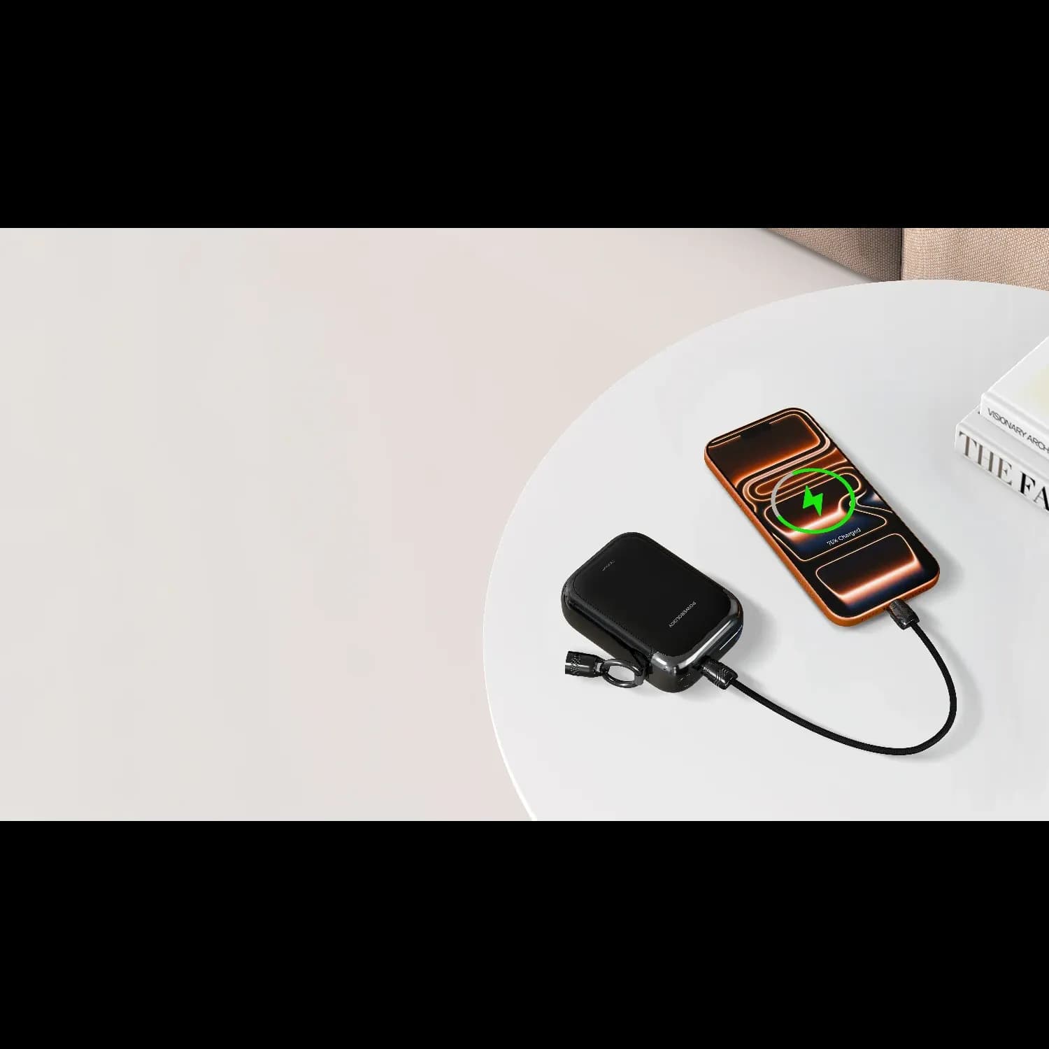 Powerology Power Bank - 20000mAh, Black — Black 3