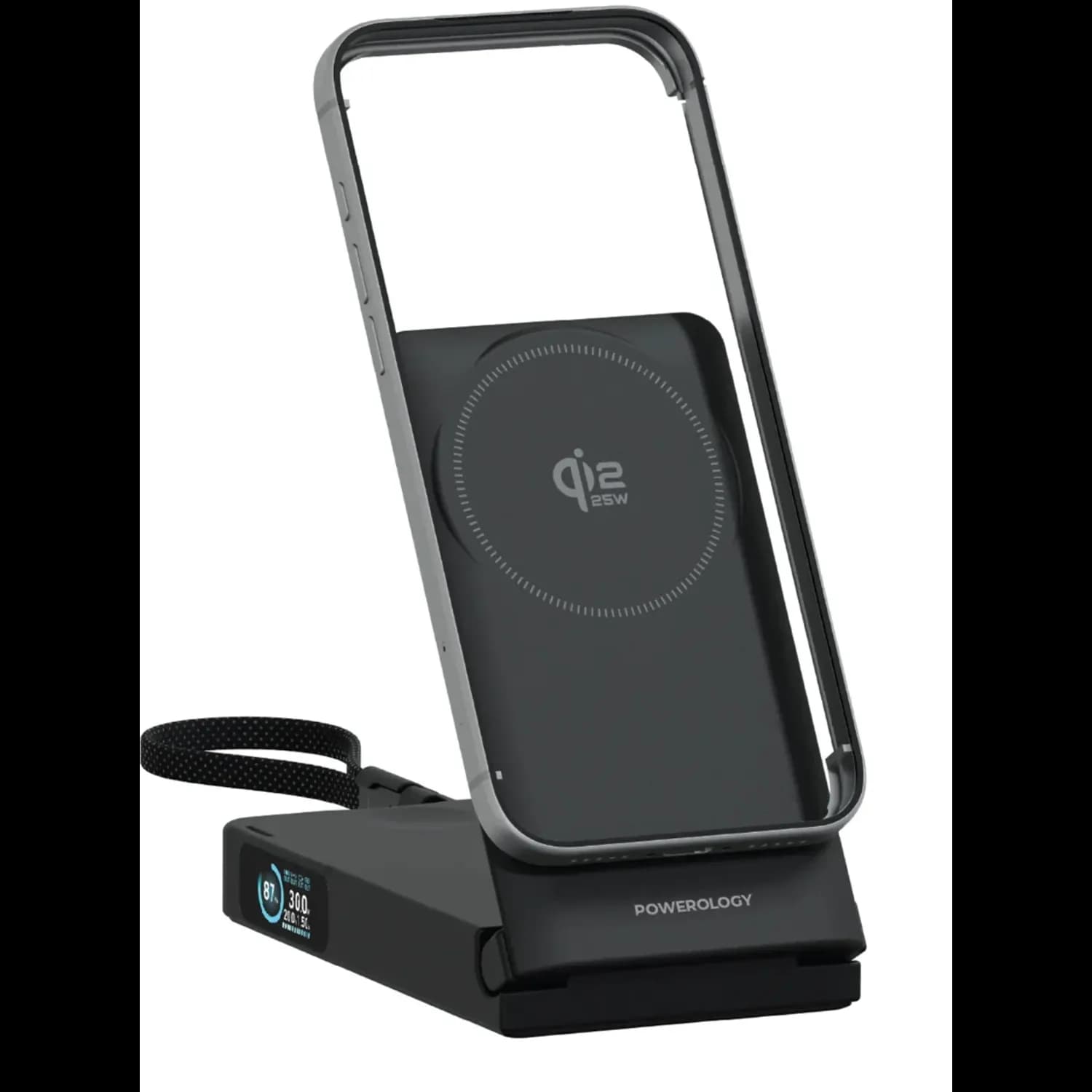 Powerology FlipMag 10000mAh Power Bank - MagSafe, Black 1 Powerology FlipMag 10000mAh Power Bank - MagSafe, Black 1