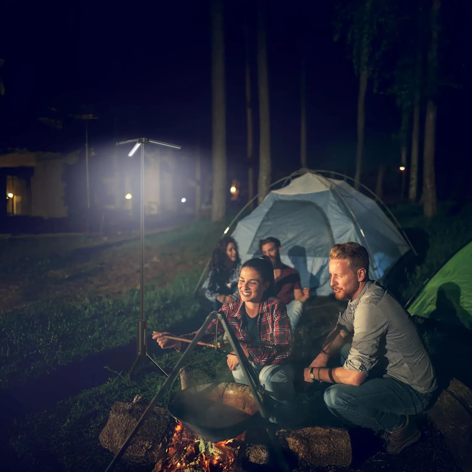 Powerology Camping Light Luntra - Foldable, Rechargeable, Black 4