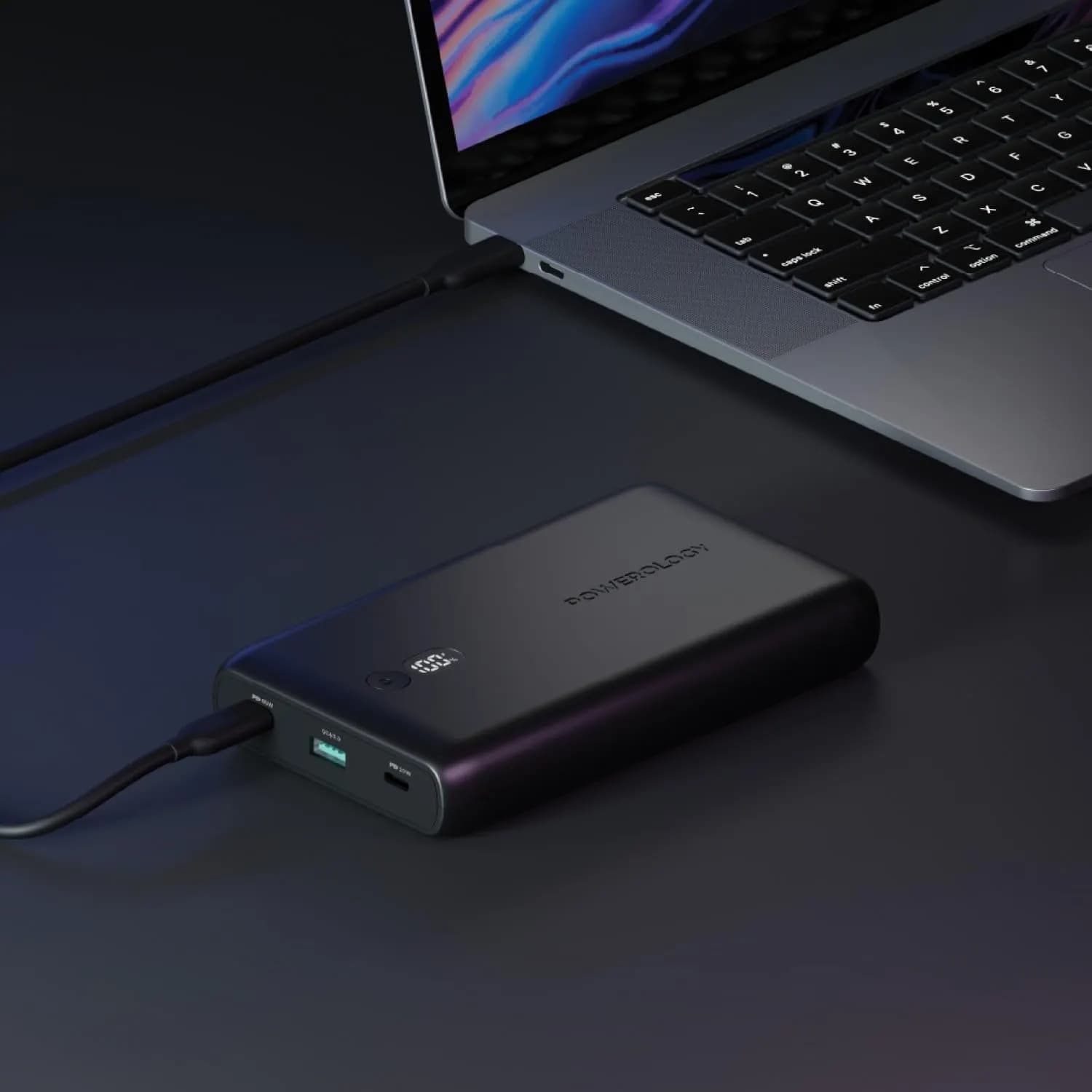 Powerology Power Bank Onyx - 10000mAh 35W PD, Black 4