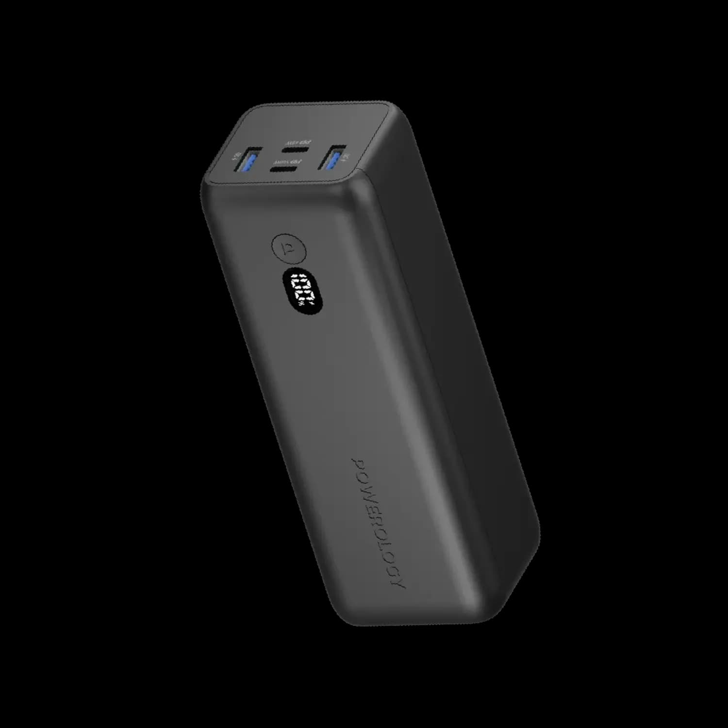 Powerology Power Bank Onyx - 30000mAh Dual USB-C, Black 1 Powerology Power Bank Onyx - 30000mAh Dual USB-C, Black 1