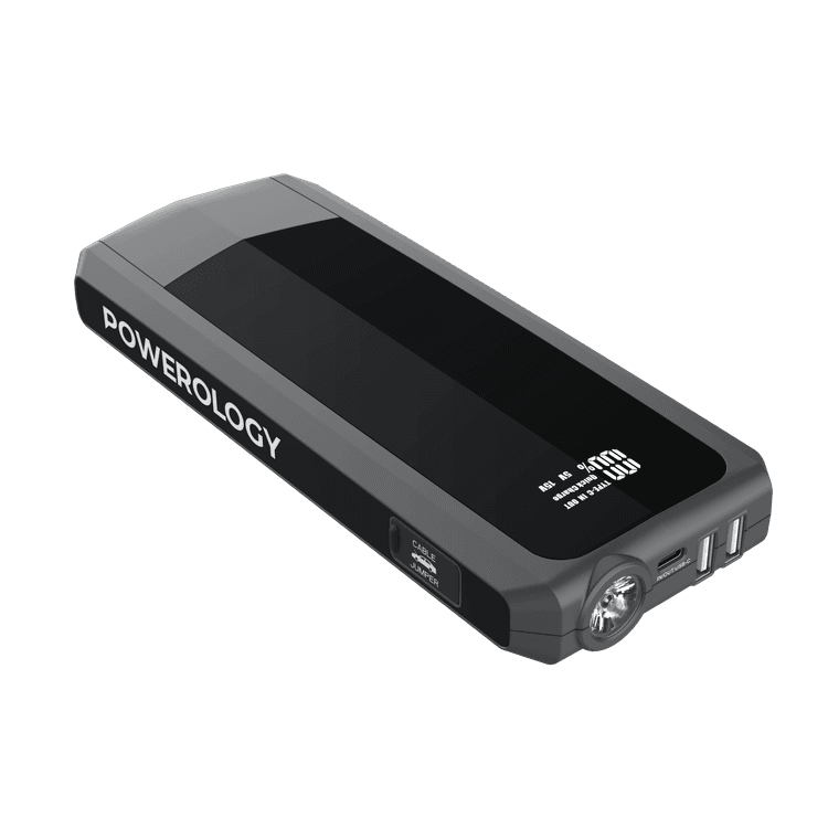 Powerology Jump Start Power Bank - 16000mAh, Black 1 Powerology Jump Start Power Bank - 16000mAh, Black 1