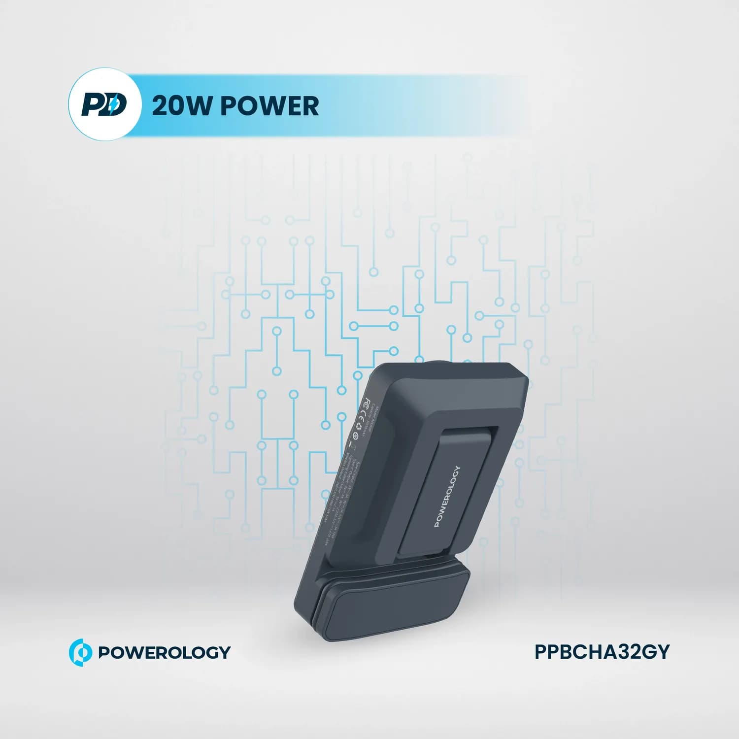 Powerology Power Bank 5000mAh - 15W Magsafe, Gray — Gray 4