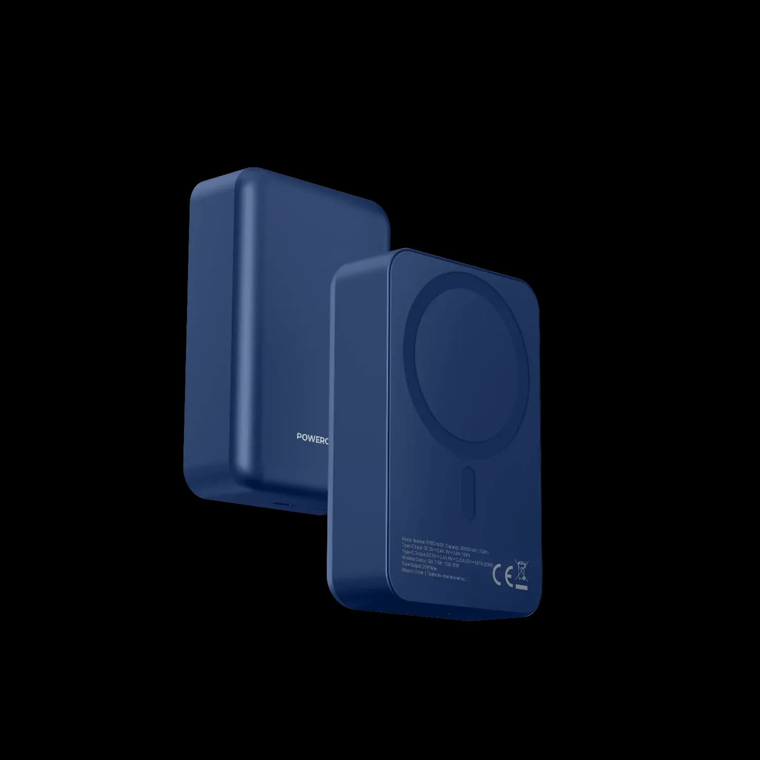 Powerology Power Bank Spetano - 20000mAh 20W PD, Blue — Blue 1 Powerology Power Bank Spetano - 20000mAh 20W PD, Blue — Blue 1