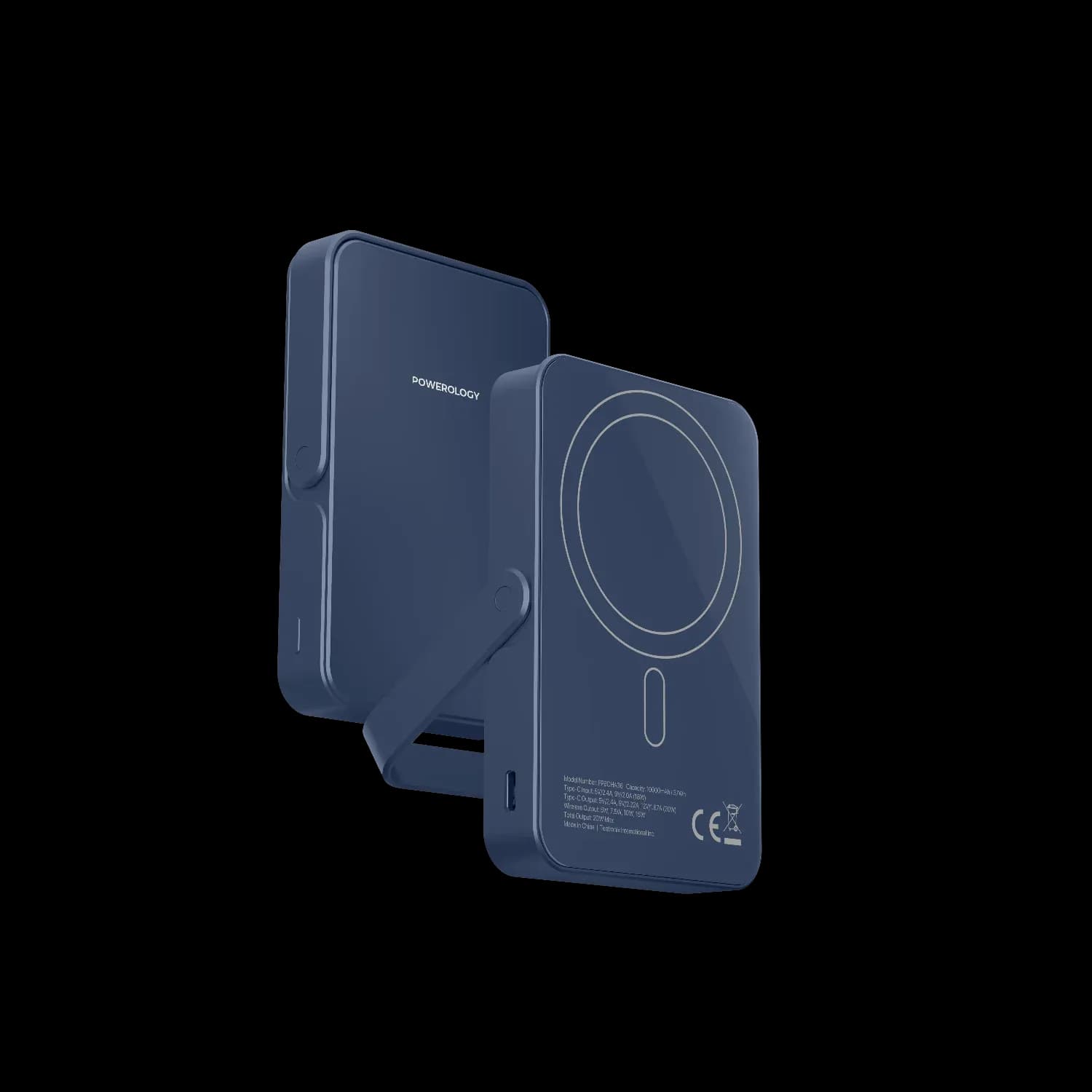Powerology 10000mAh MagSafe Power Glass Surface — Blue 1