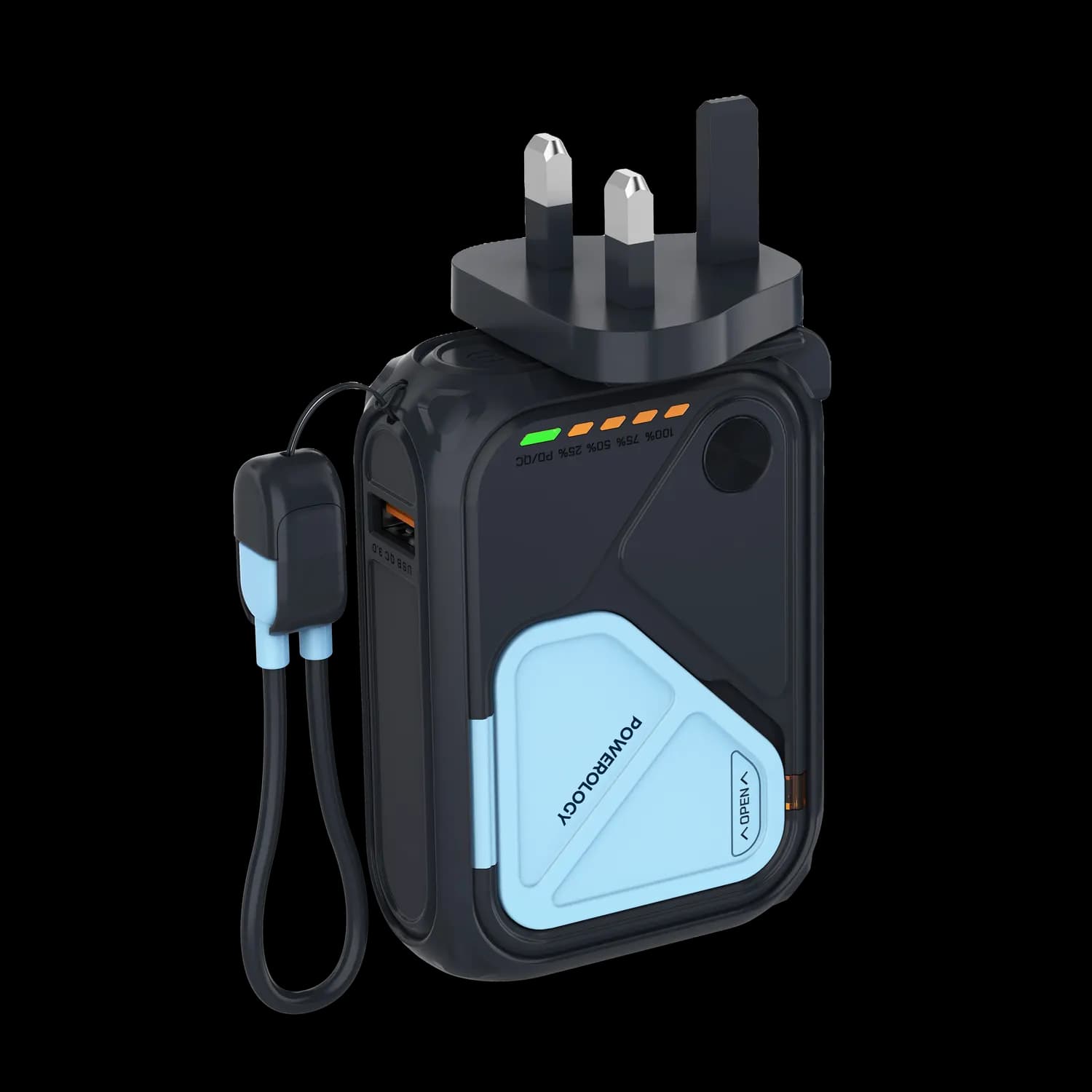Powerology Power Bank 10000mAh - MagSafe, Black 1 Powerology Power Bank 10000mAh - MagSafe, Black 1