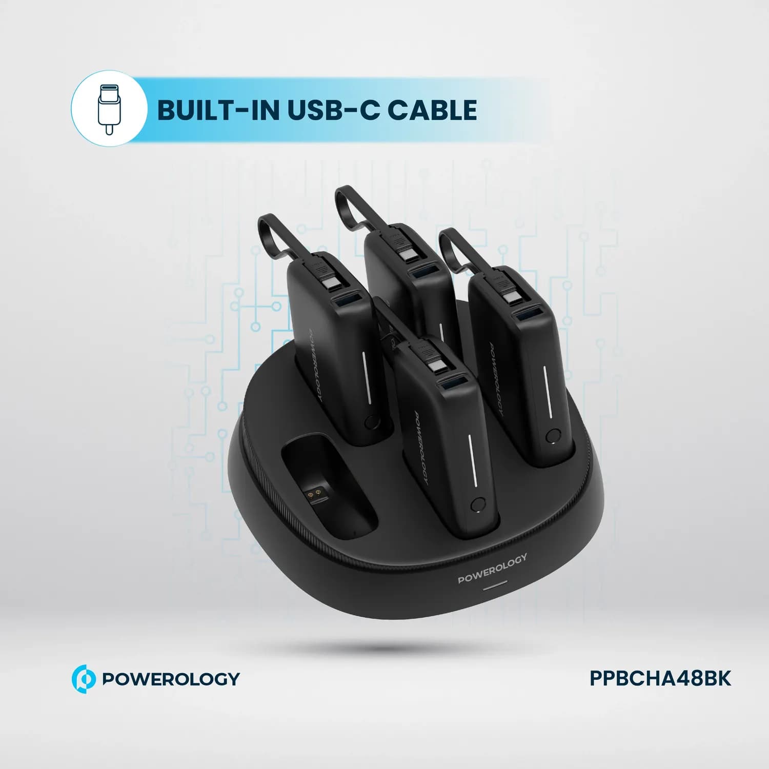 Powerology Power Bank ×5 10000mAh - Black — Black 3