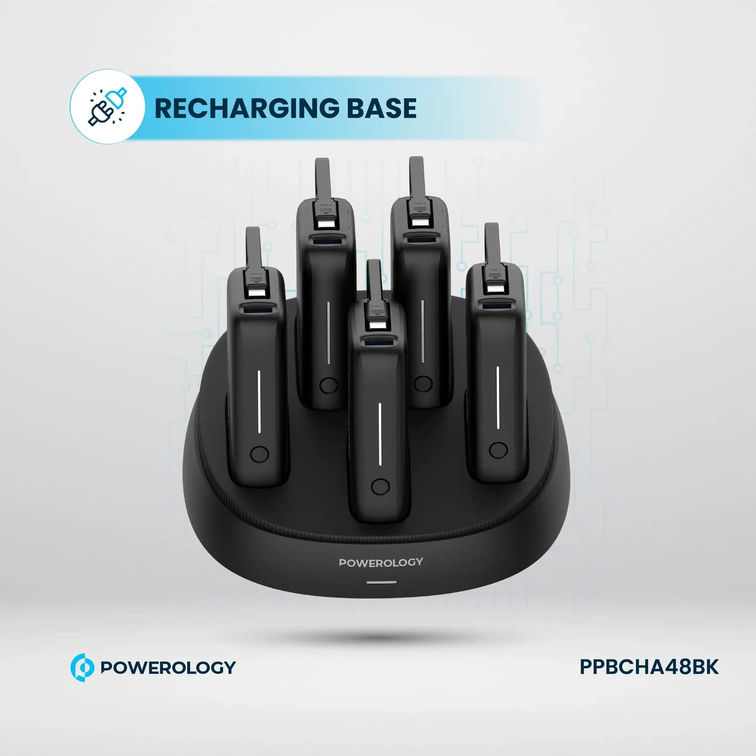 Powerology Power Bank ×5 10000mAh - Black — Black 4