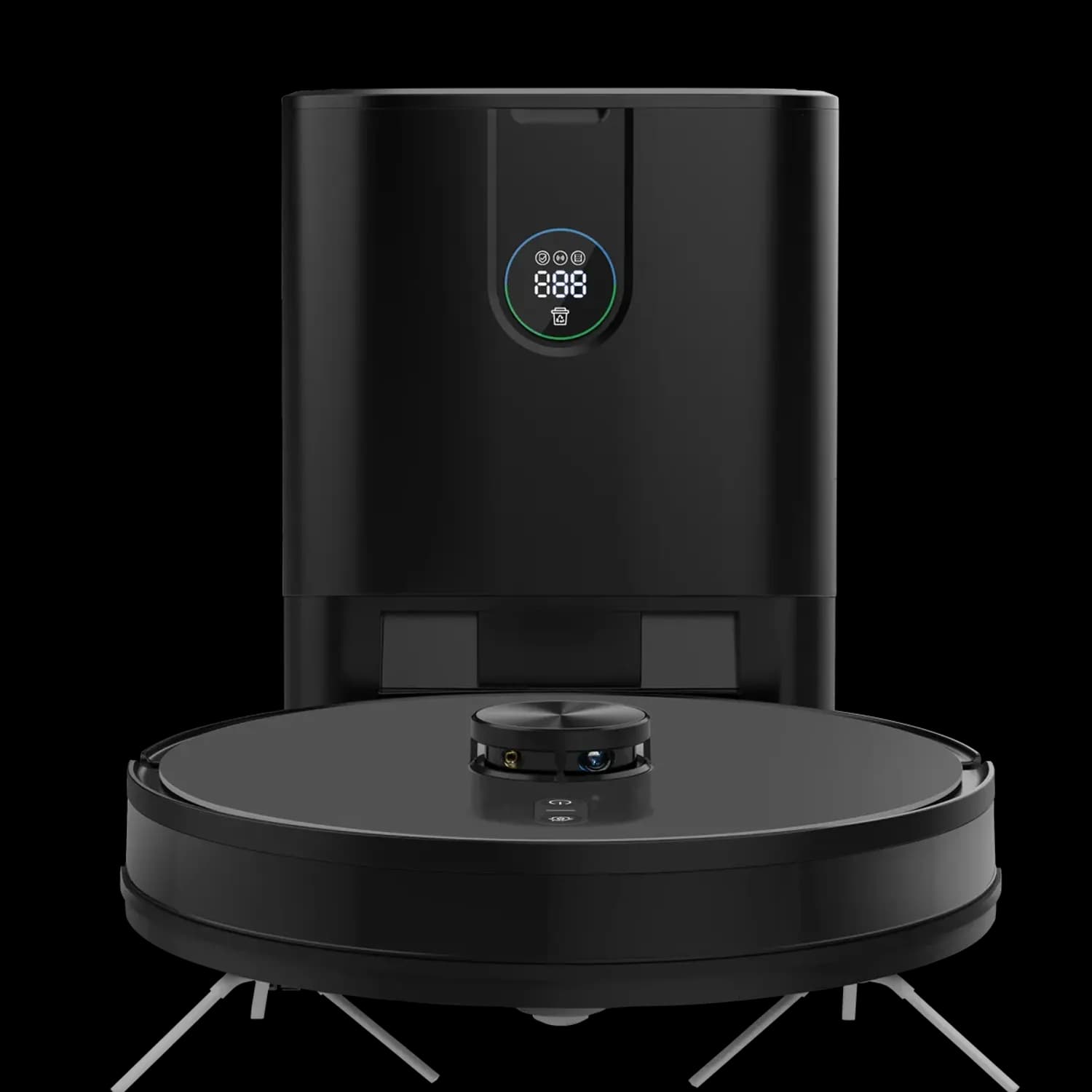 Smart Station Robot Vacuum & Mop - 4000Pa Suction, Black 4