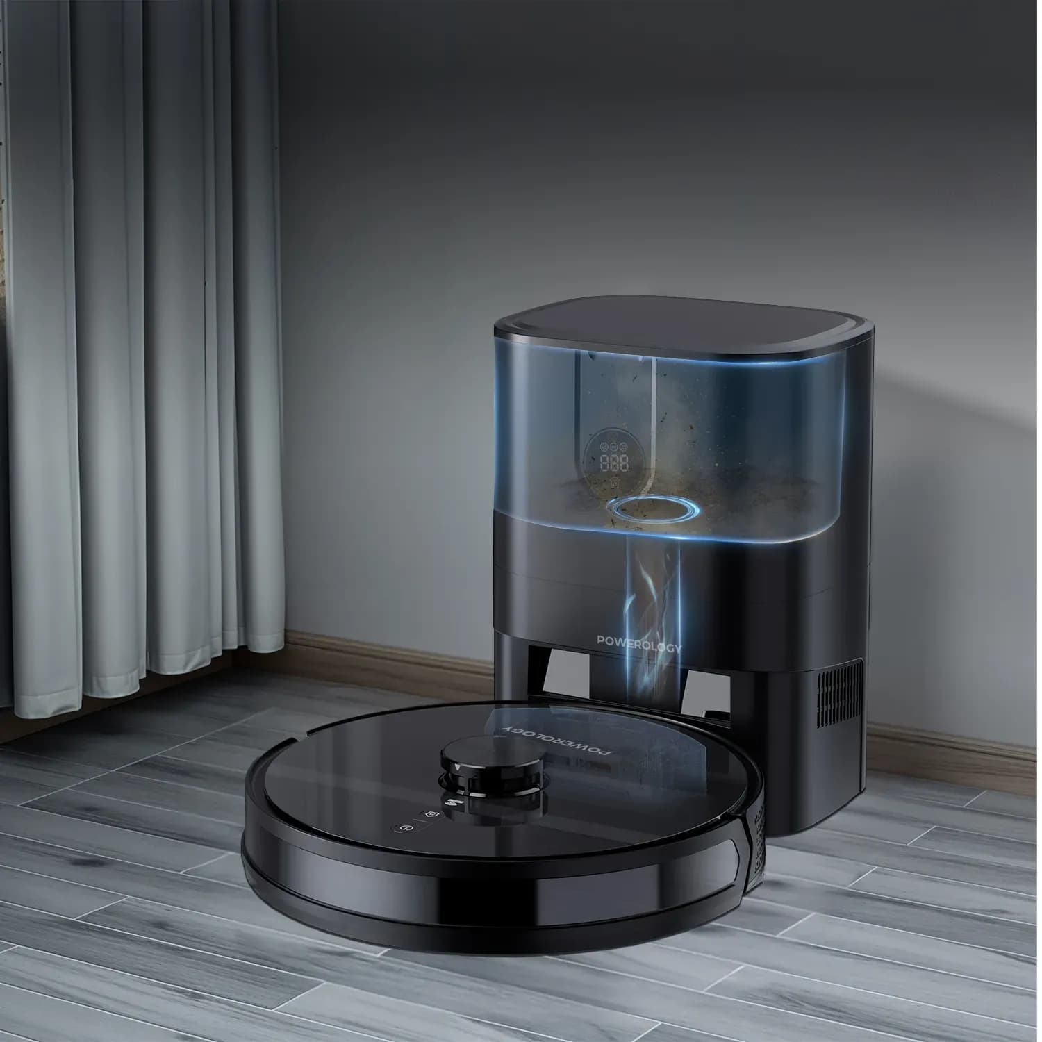 Smart Station Robot Vacuum & Mop - 4000Pa Suction, Black 5