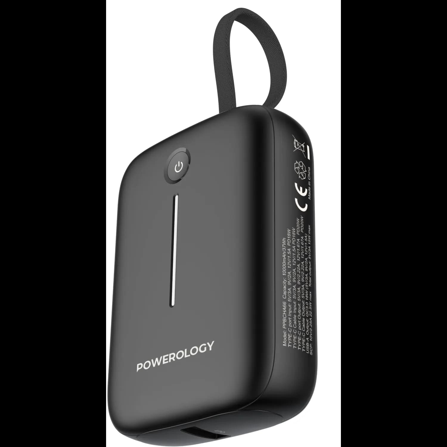 Powerology Power Bank PPBCHA66-BK - 10000mAh 20W PD, Black 1