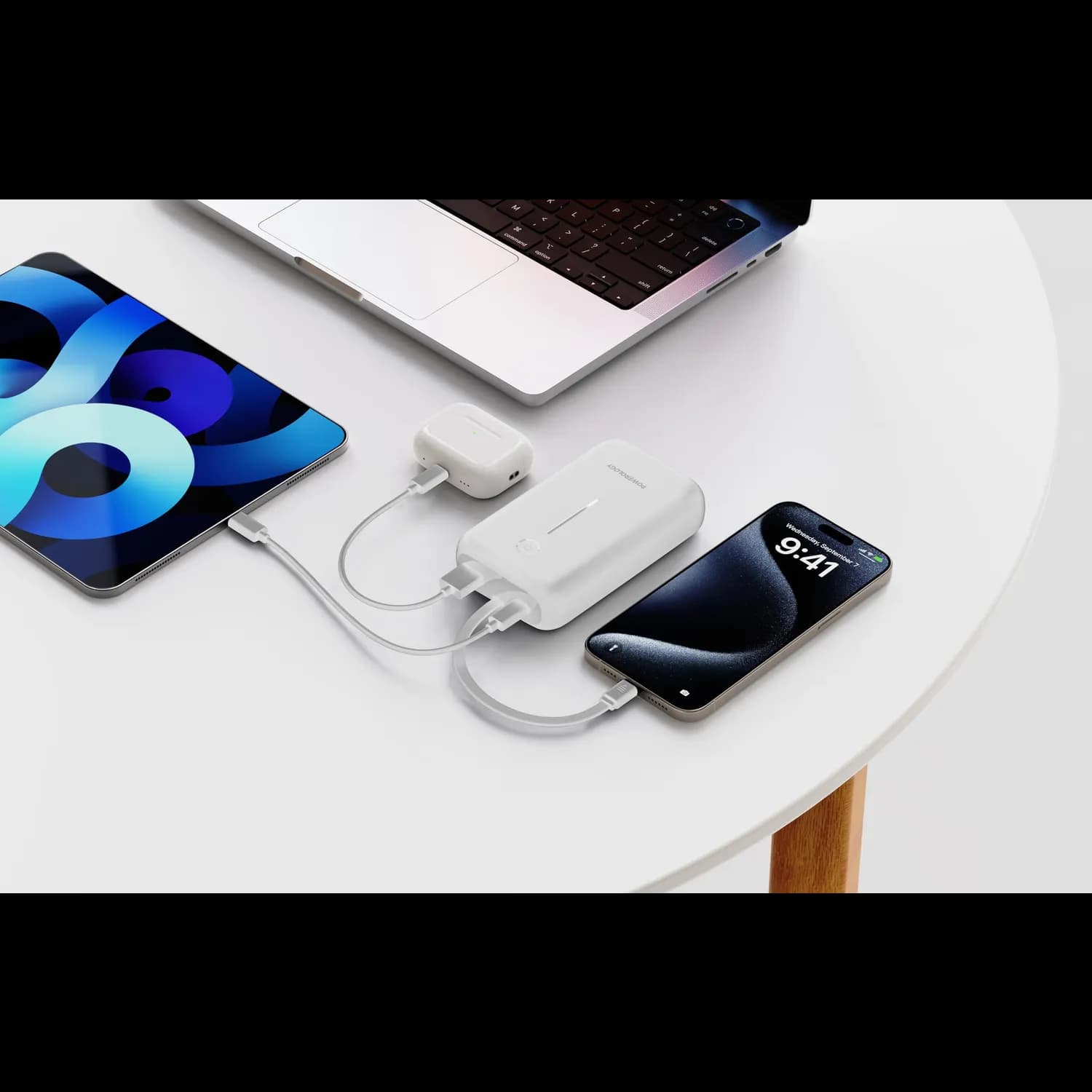 Powerology Power Bank - 20000mAh 30W PD, White 5