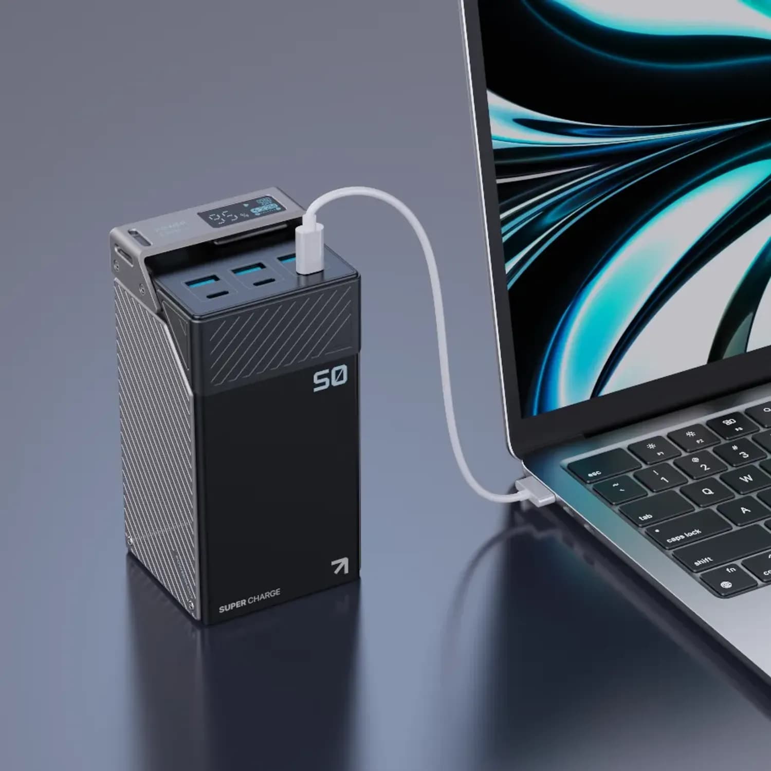 Powerology Power Bank 50000mAh 65W PD - Black 3