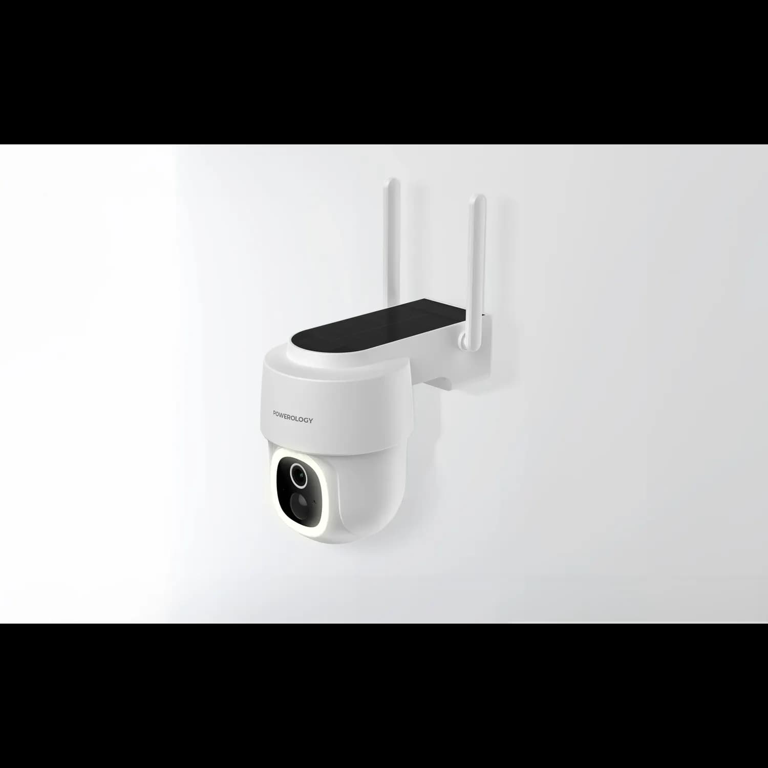 Powerology Outdoor Camera - Solar Pan & Tilt, White 2